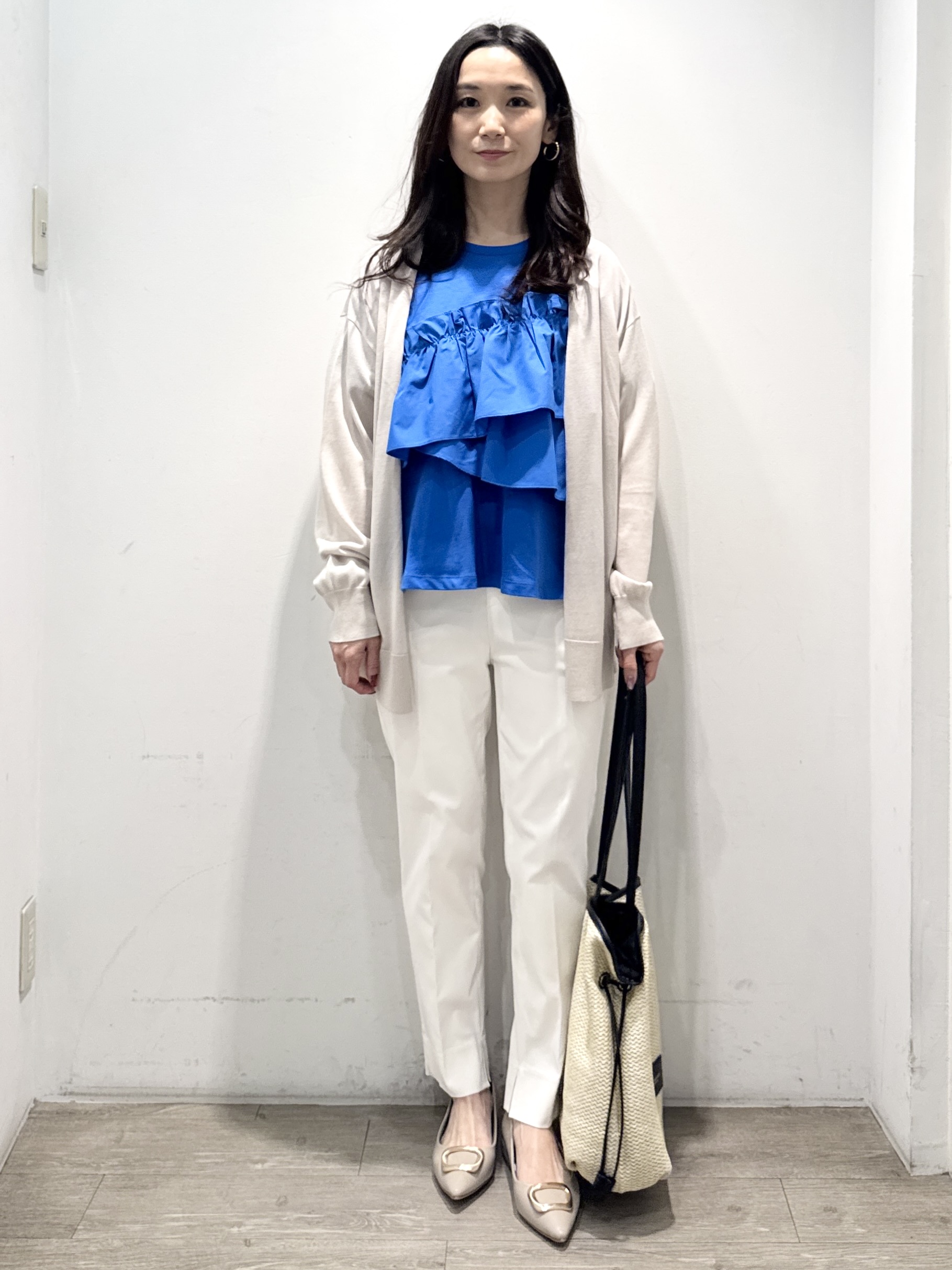 yuicciさんの「OPAQUE.CLIP｜【接触冷感】ニットカーディガン《洗濯機OK／抗ピリング》」を使ったコーディネート