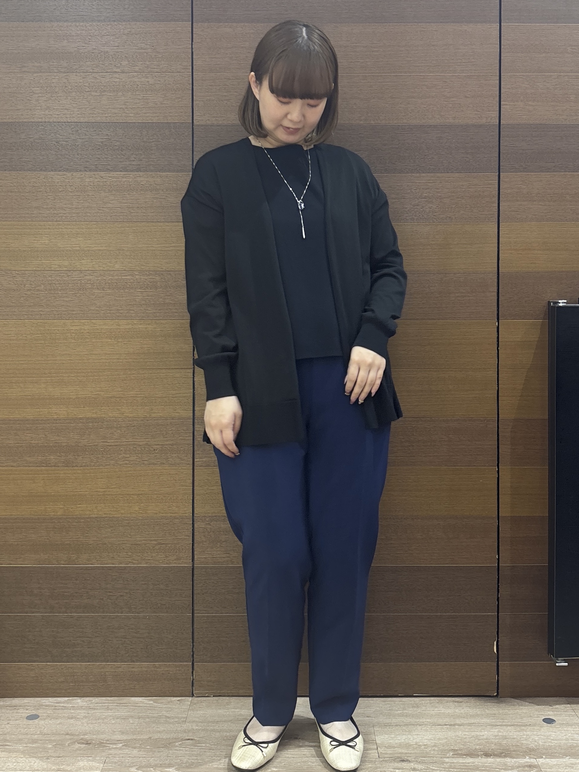 yumeさんの「OPAQUE.CLIP｜【接触冷感】ニットカーディガン《洗濯機OK／抗ピリング》」を使ったコーディネート
