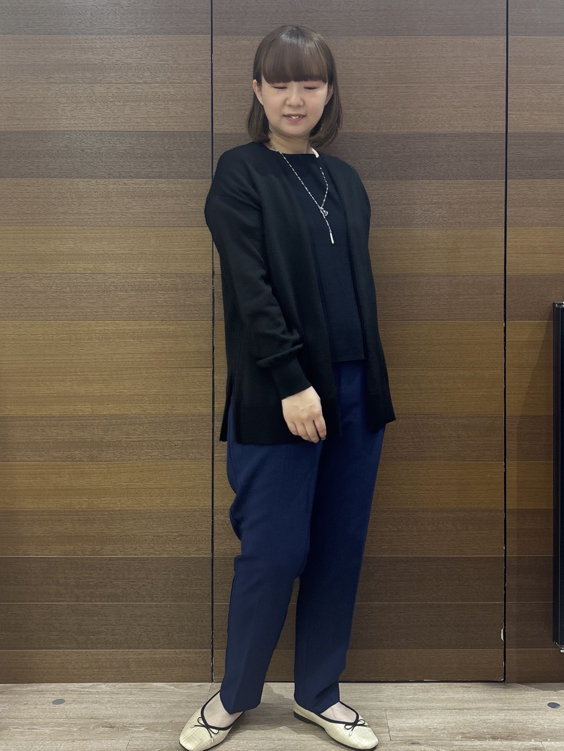 yumeさんの「OPAQUE.CLIP｜【接触冷感】ニットカーディガン《洗濯機OK／抗ピリング》」を使ったコーディネート