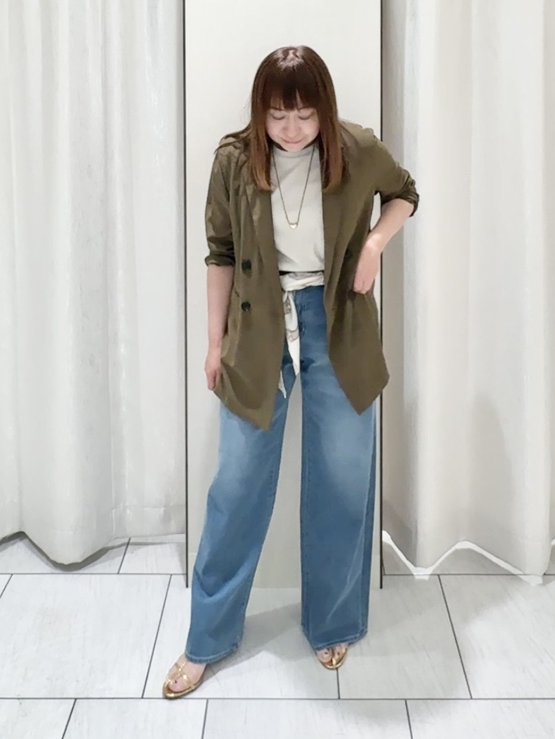 ʏᴜᴋɪᴋᴏさんの「UNTITLED｜◆【セットアップ可/接触冷感/通気性】ドライシアーダブルジャケット」を使ったコーディネート