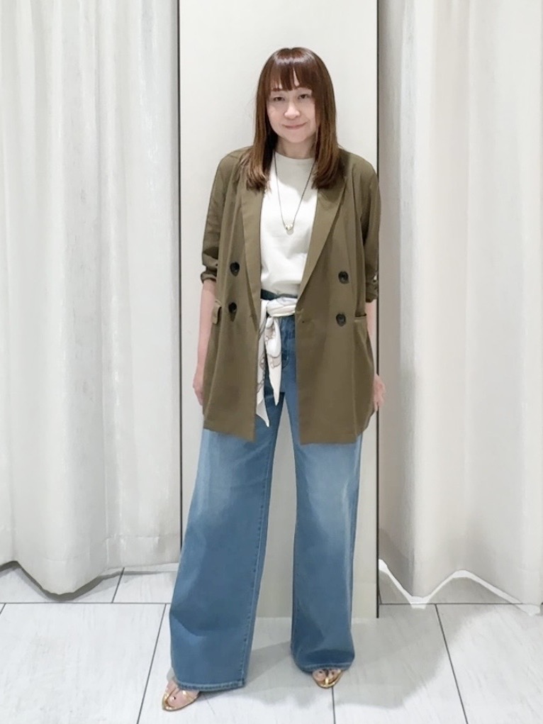 ʏᴜᴋɪᴋᴏさんの「UNTITLED｜◆【セットアップ可/接触冷感/通気性】ドライシアーダブルジャケット」を使ったコーディネート