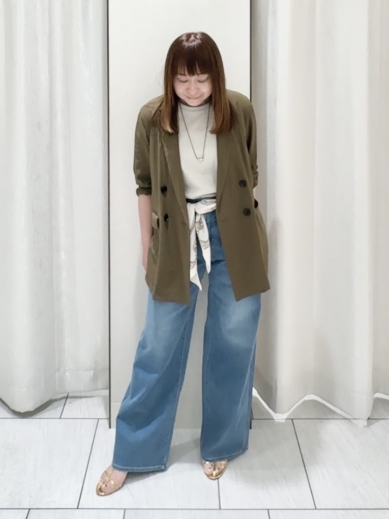ʏᴜᴋɪᴋᴏさんの「UNTITLED｜◆【セットアップ可/接触冷感/通気性】ドライシアーダブルジャケット」を使ったコーディネート