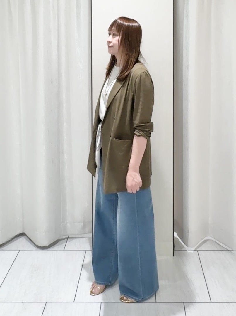 ʏᴜᴋɪᴋᴏさんの「UNTITLED｜◆【セットアップ可/接触冷感/通気性】ドライシアーダブルジャケット」を使ったコーディネート
