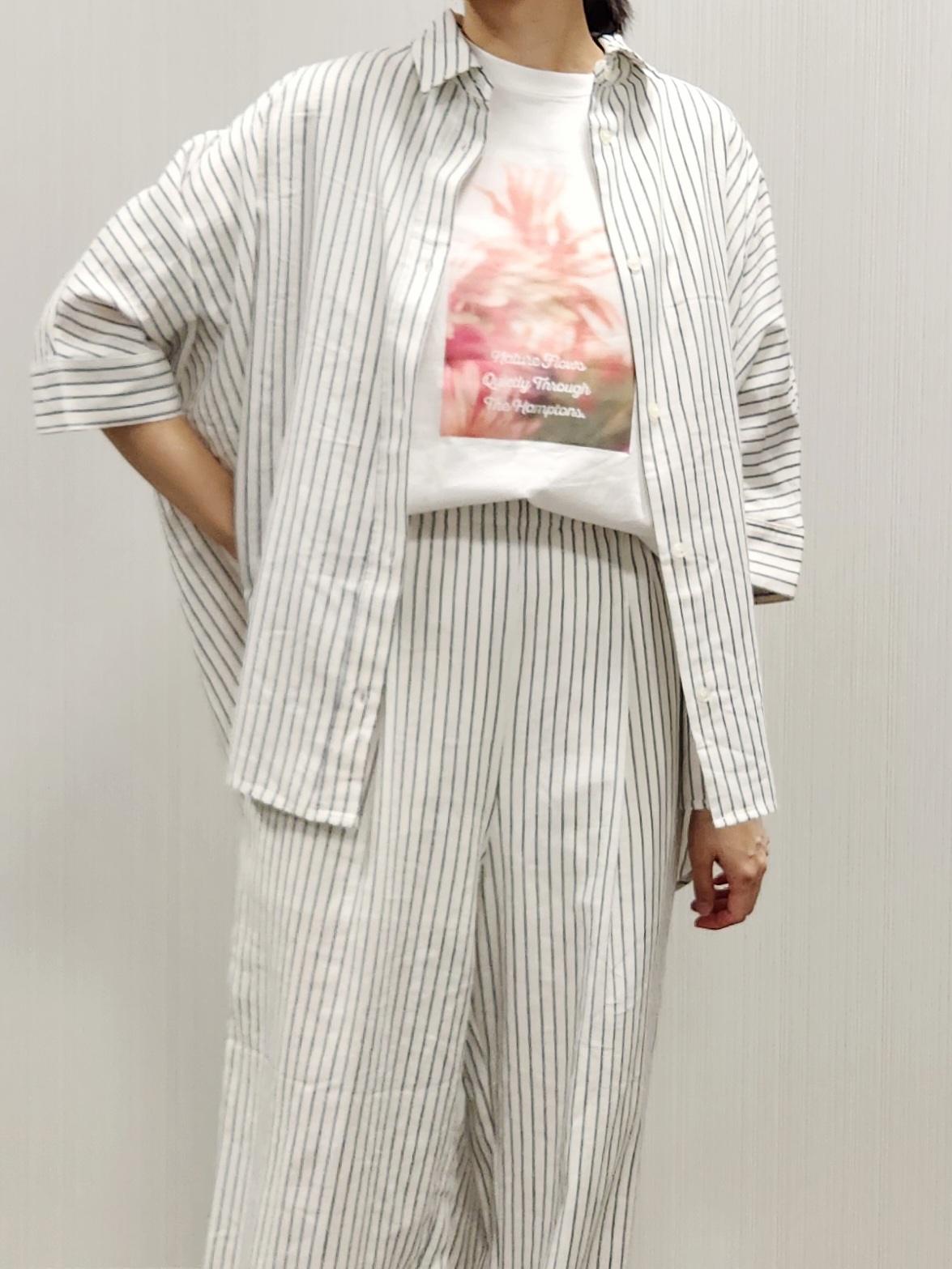 naraさんの「Dessin｜【洗える】オーガニック天竺フォトTシャツ」を使ったコーディネート
