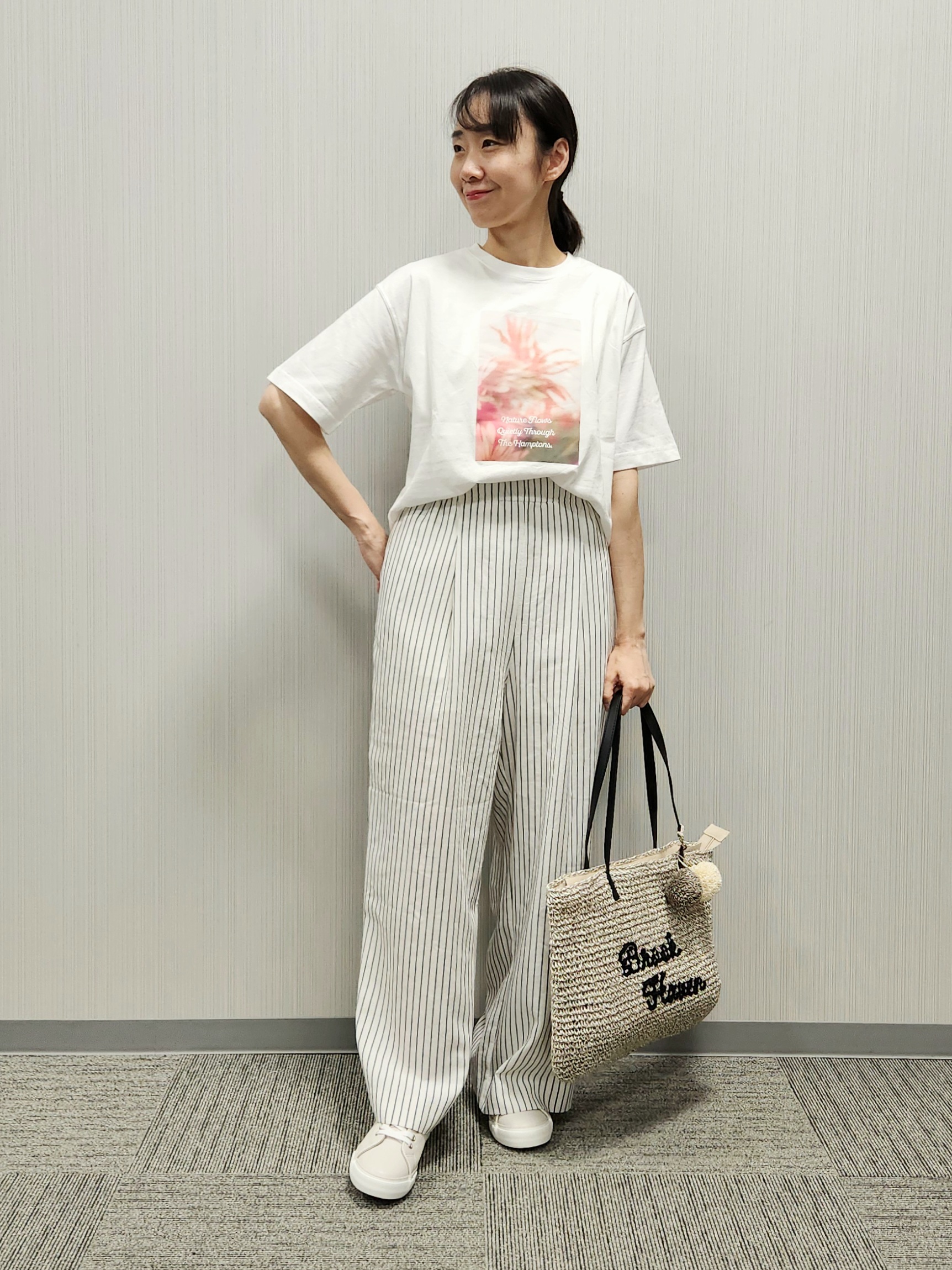 naraさんの「Dessin｜【洗える】オーガニック天竺フォトTシャツ」を使ったコーディネート