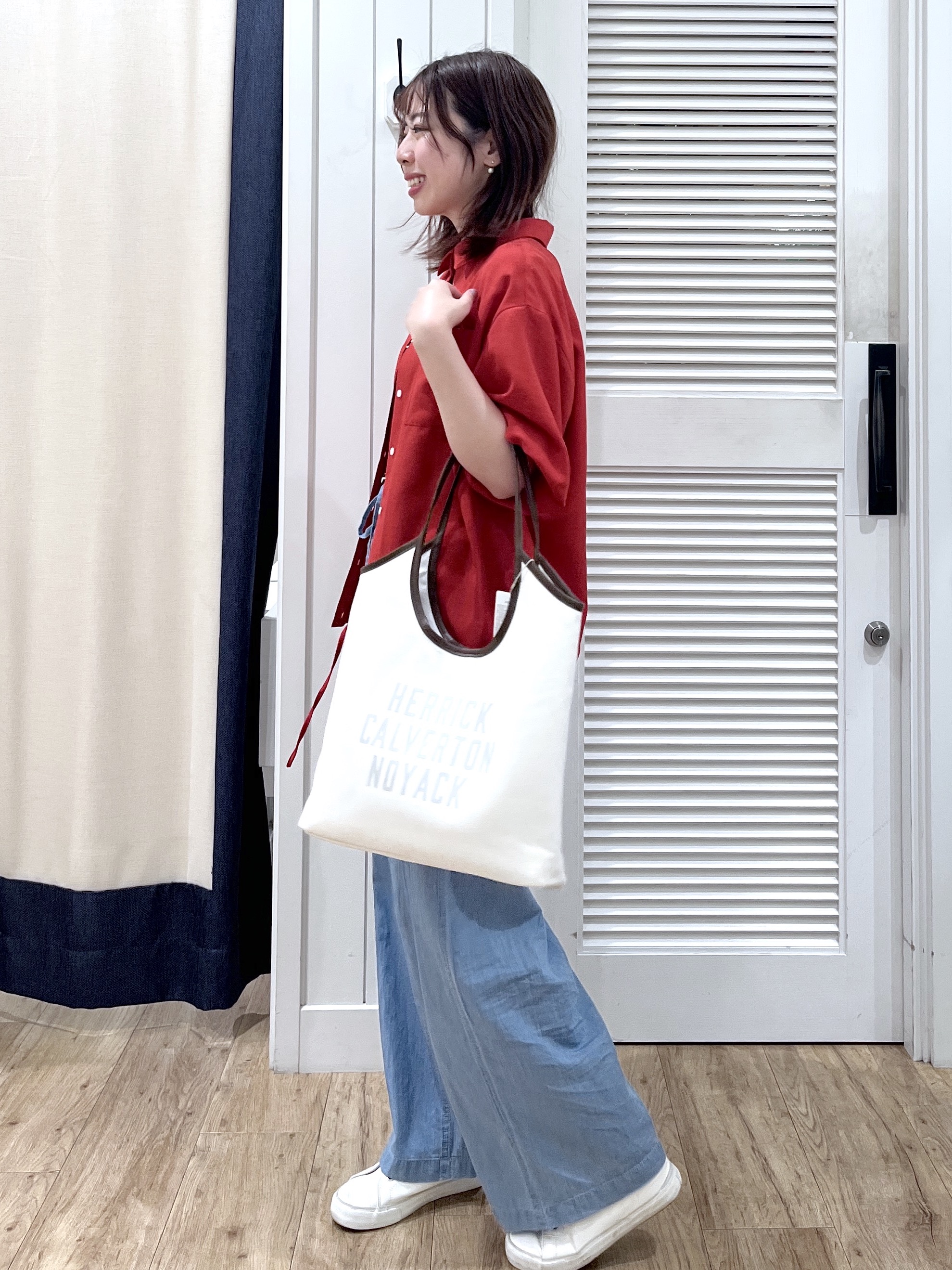 Makinoさんの「Dessin｜【UVカット/接触冷感】ドロストシャツブラウス」を使ったコーディネート