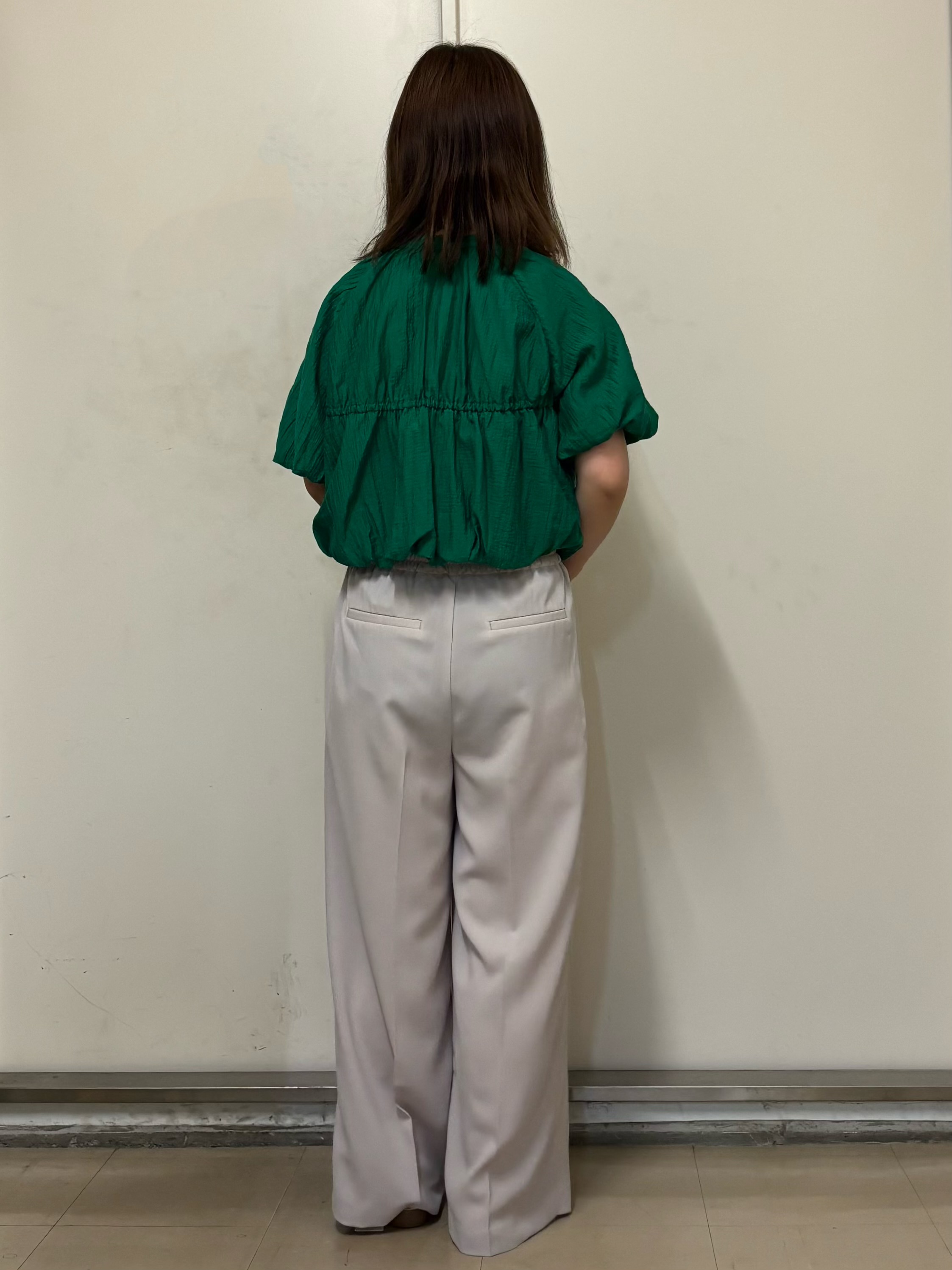 やまさんの「OPAQUE.CLIP｜バルーンデザインブラウス【洗濯機OK】」を使ったコーディネート