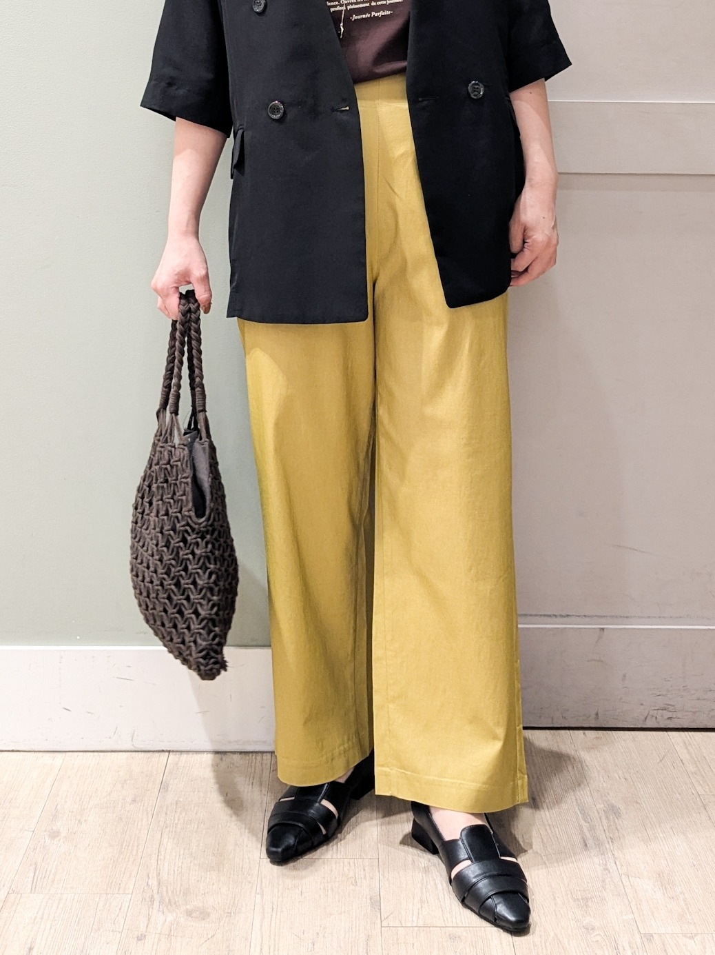 kuwawaさんの「grove｜【洗濯機OK/ひんやり】軽く羽織れるハーフスリーブジャケット」を使ったコーディネート