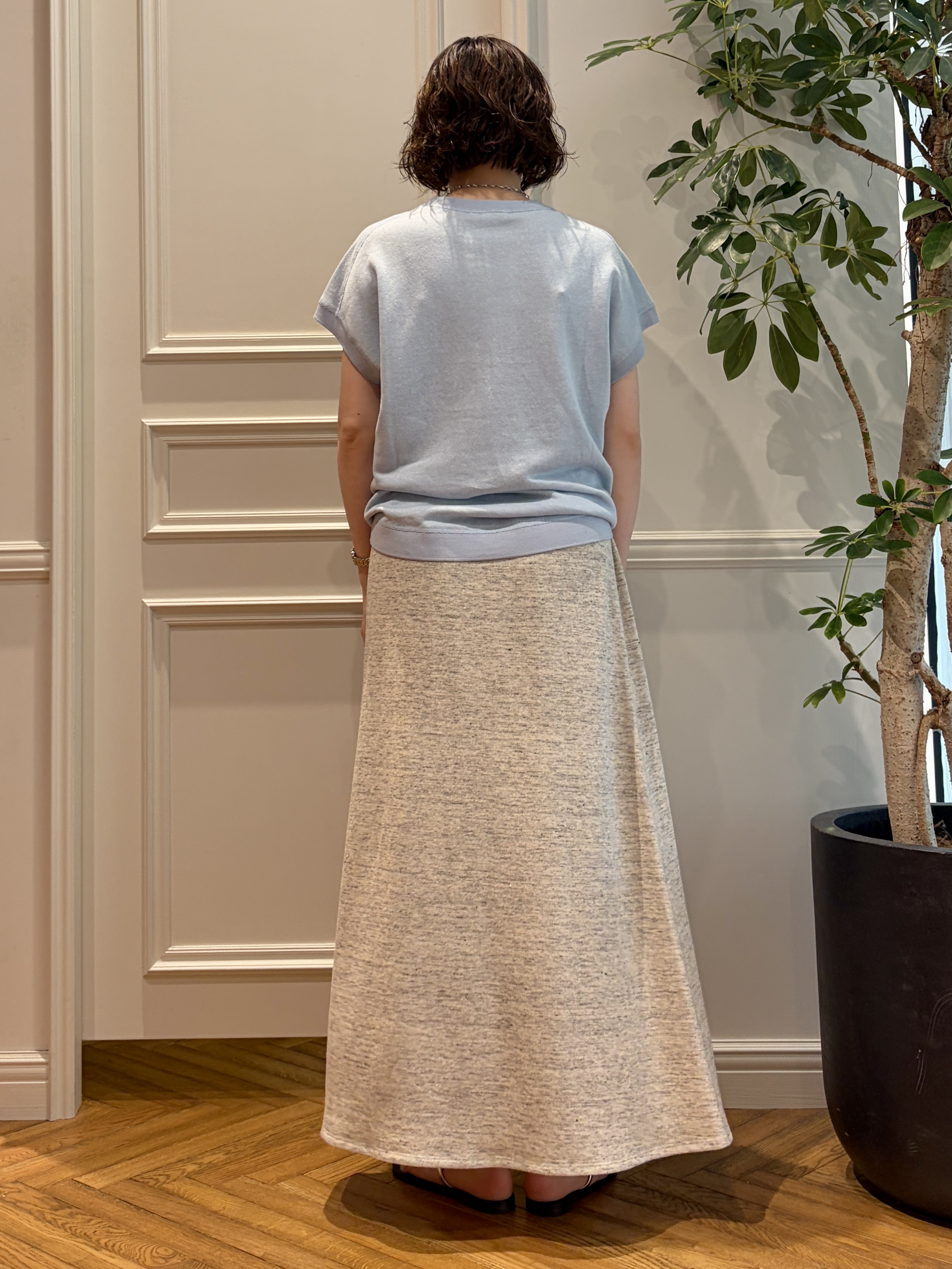 nakaoさんの「DRESSTERIOR｜【ウォッシャブル/セットアップ可】ウォッシャブルリネンウラケスカート」を使ったコーディネート