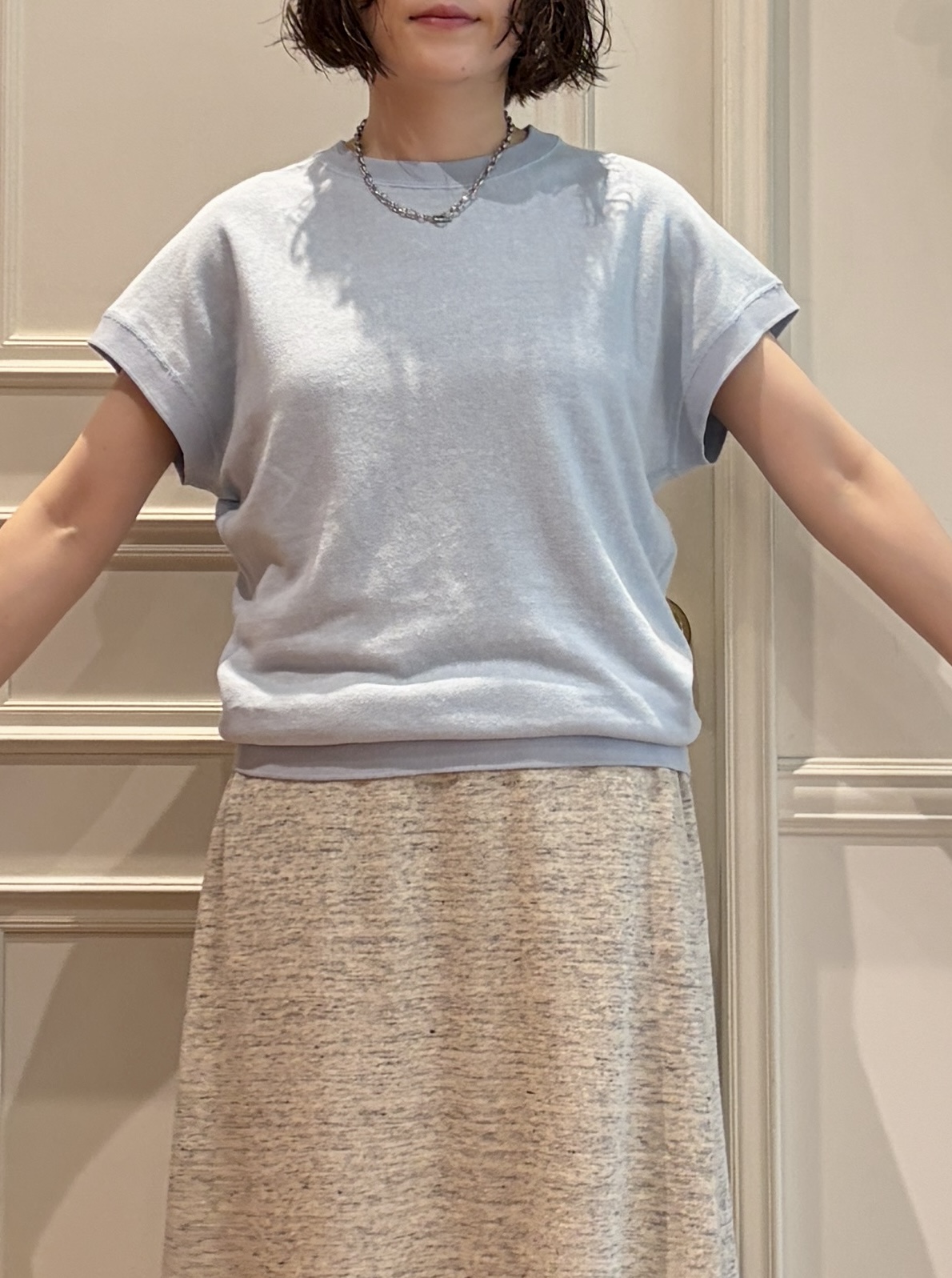 nakaoさんの「DRESSTERIOR｜【ウォッシャブル/セットアップ可】ウォッシャブルリネンウラケスカート」を使ったコーディネート