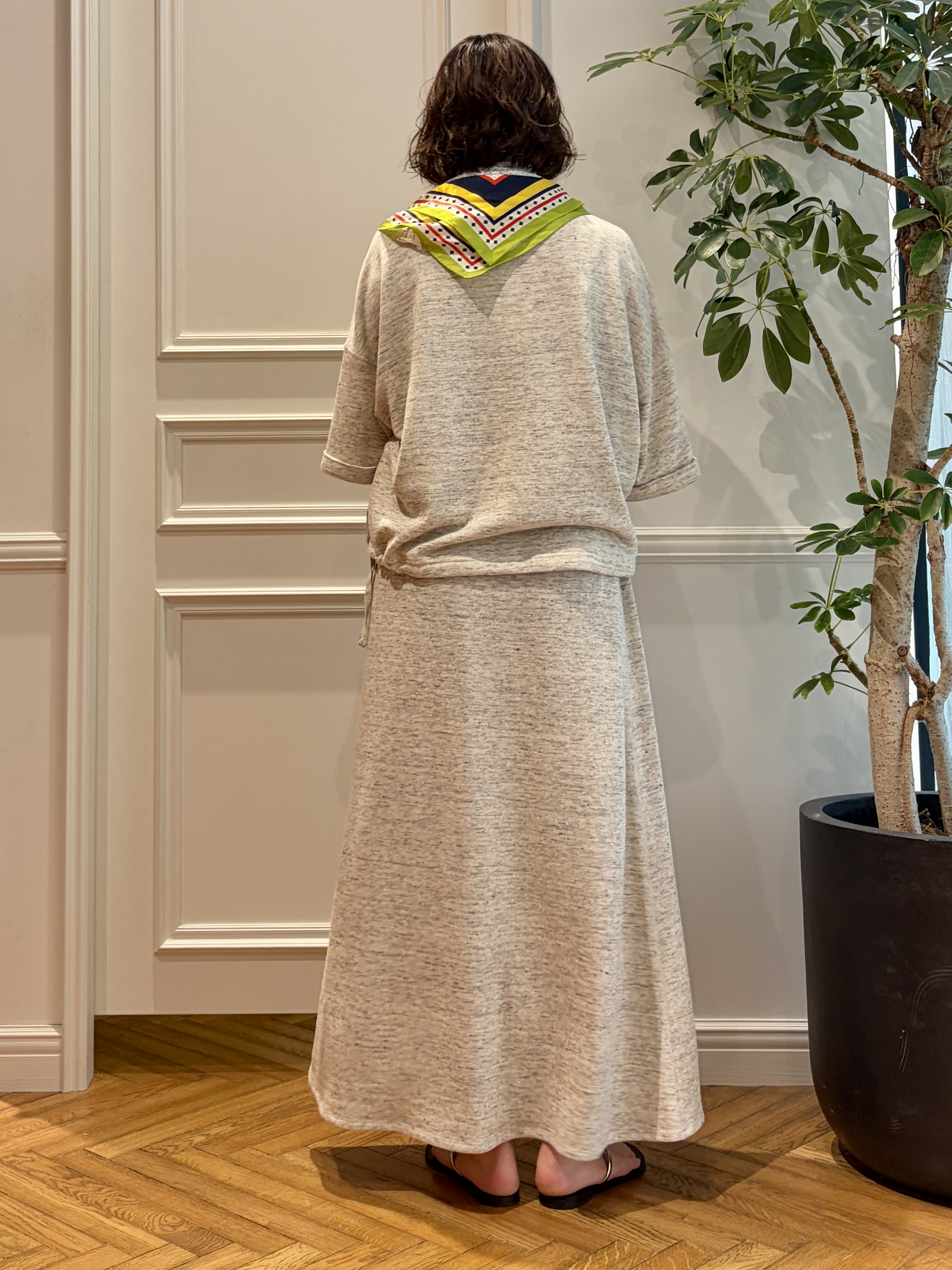 nakaoさんの「DRESSTERIOR｜【ウォッシャブル/セットアップ可】ウォッシャブルリネンウラケスカート」を使ったコーディネート