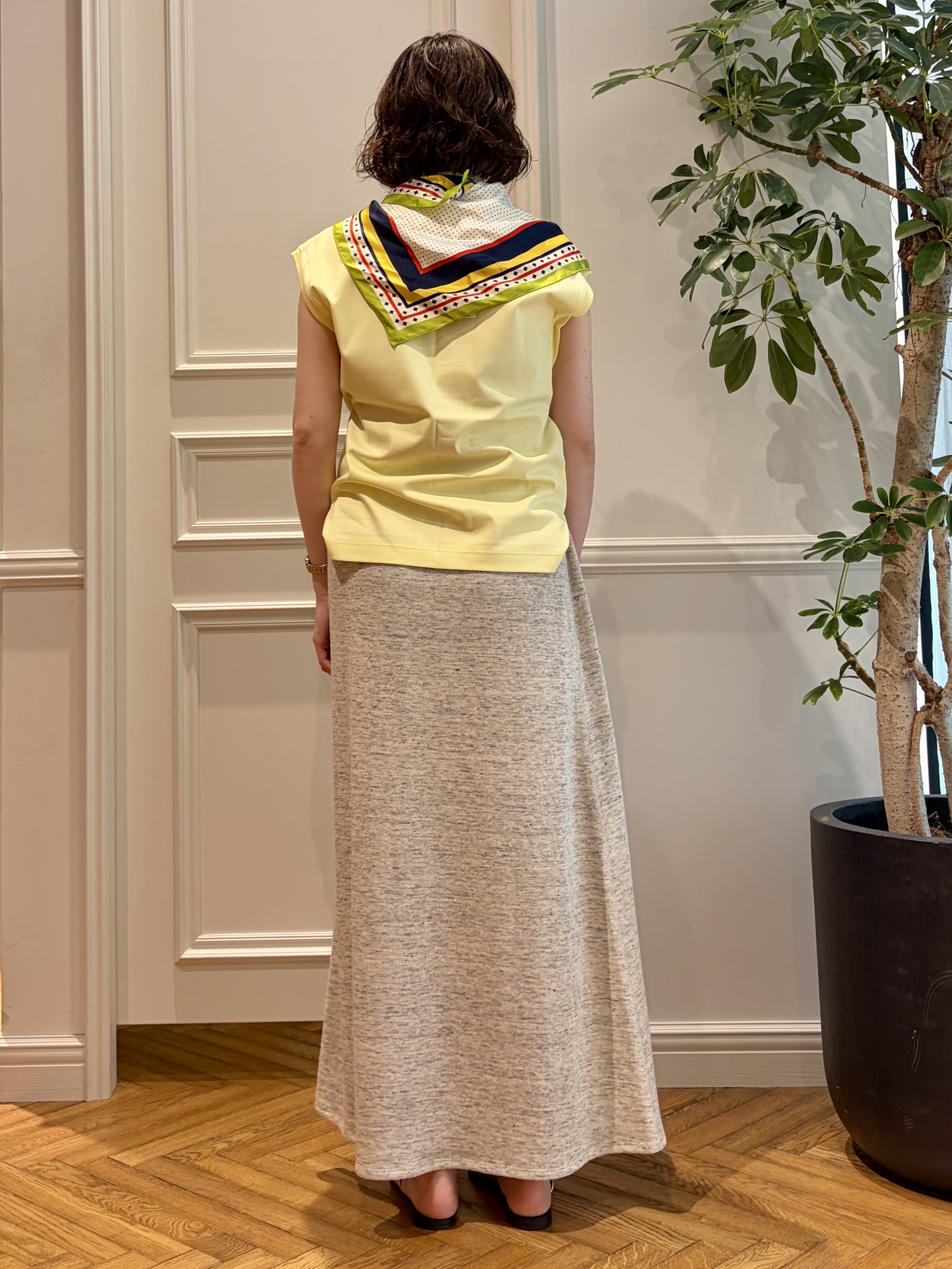 nakaoさんの「DRESSTERIOR｜【ウォッシャブル/セットアップ可】ウォッシャブルリネンウラケスカート」を使ったコーディネート
