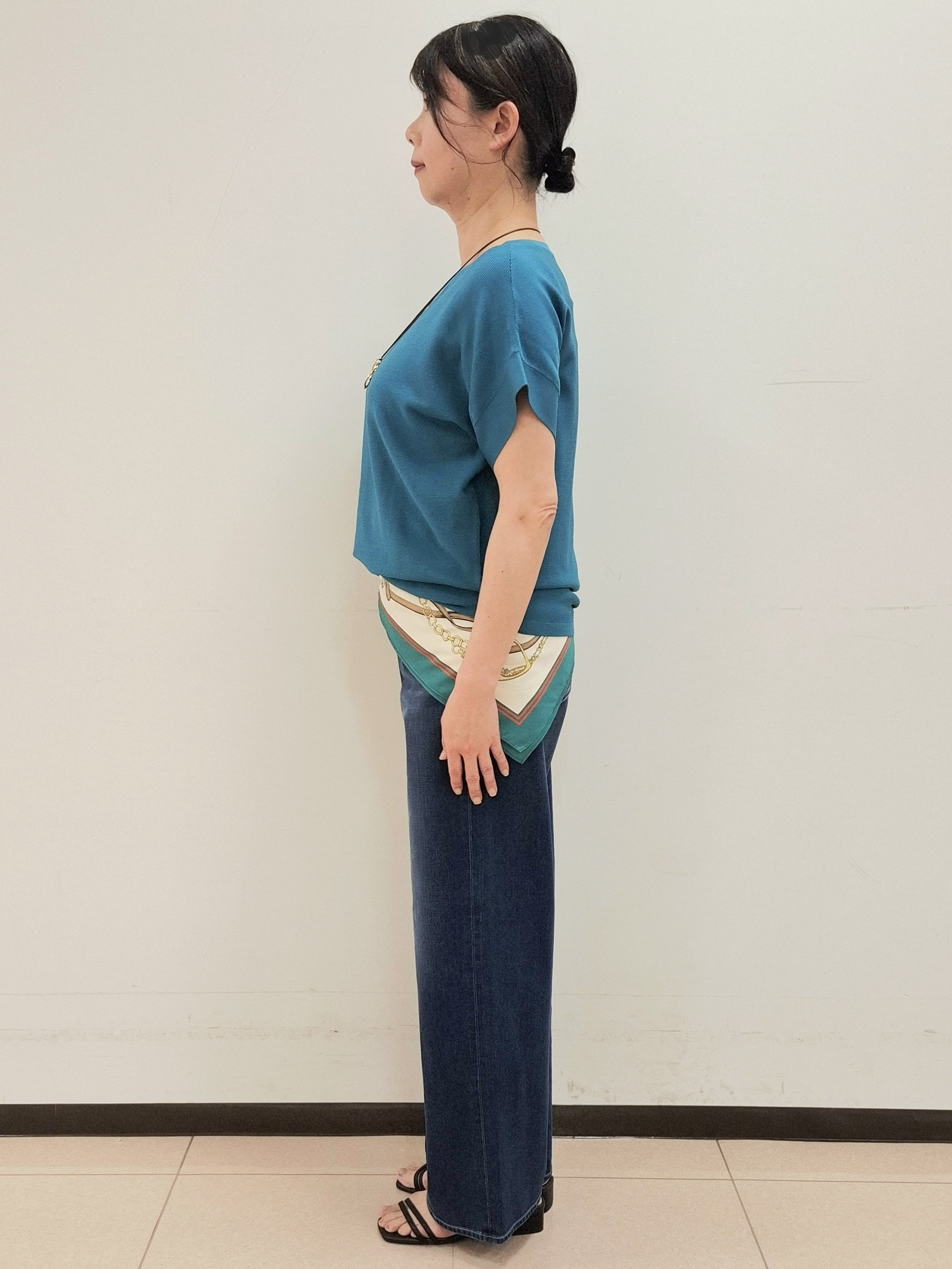 ねぎさんの「UNTITLED｜【11色展開/体型カバー】前後2WAYフレンチスリーブニット」を使ったコーディネート