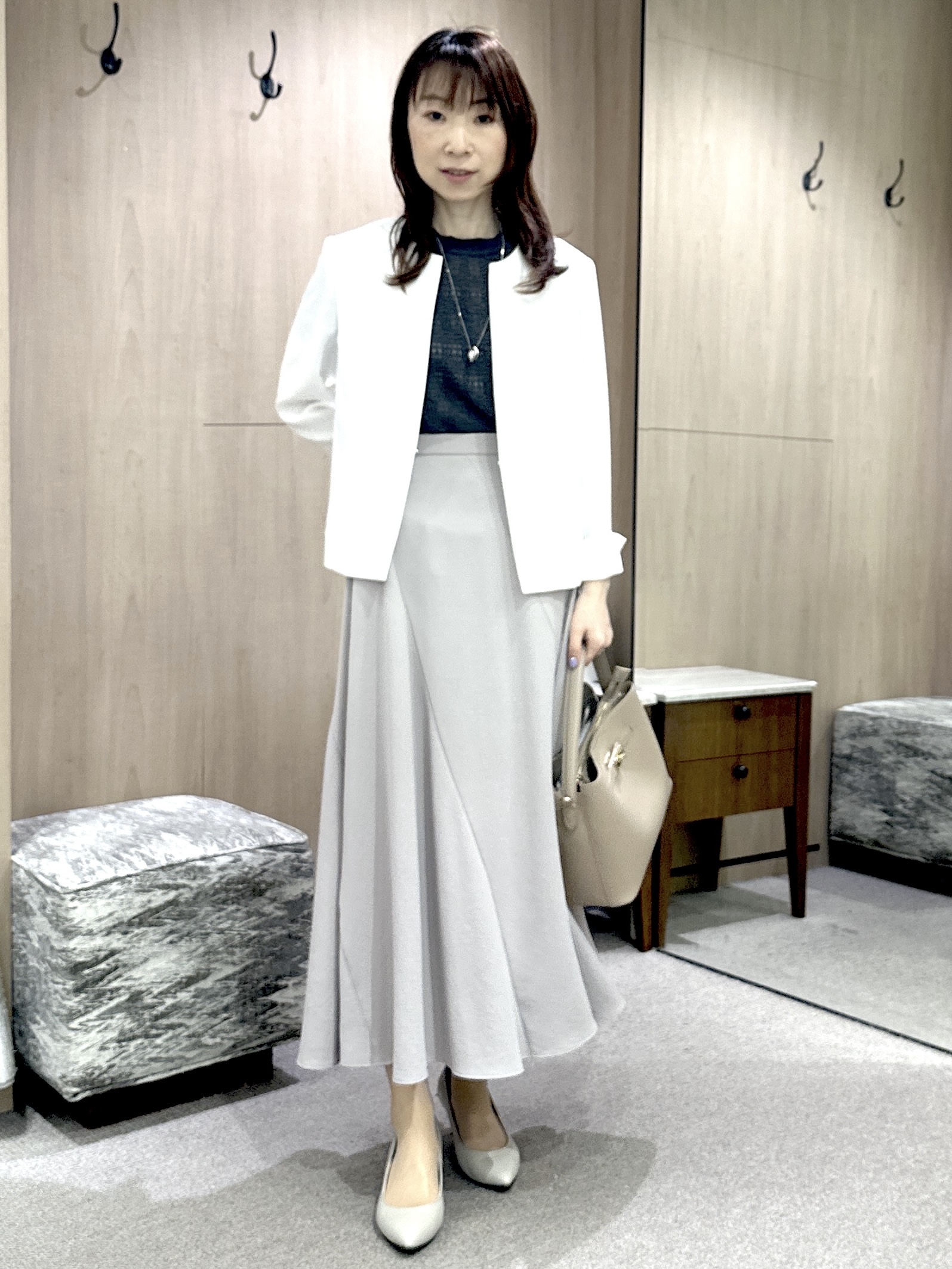 Miwaさんの「UNTITLED｜【清涼感/洗える】ミニマルシルエットジャケット」を使ったコーディネート