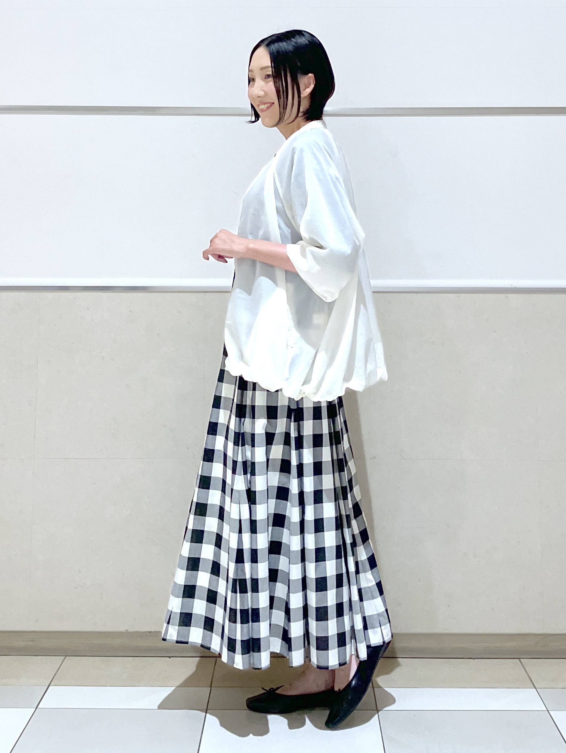eriko さんの「Dessin｜【洗える】バイカラーボクシーシルエットニット」を使ったコーディネート