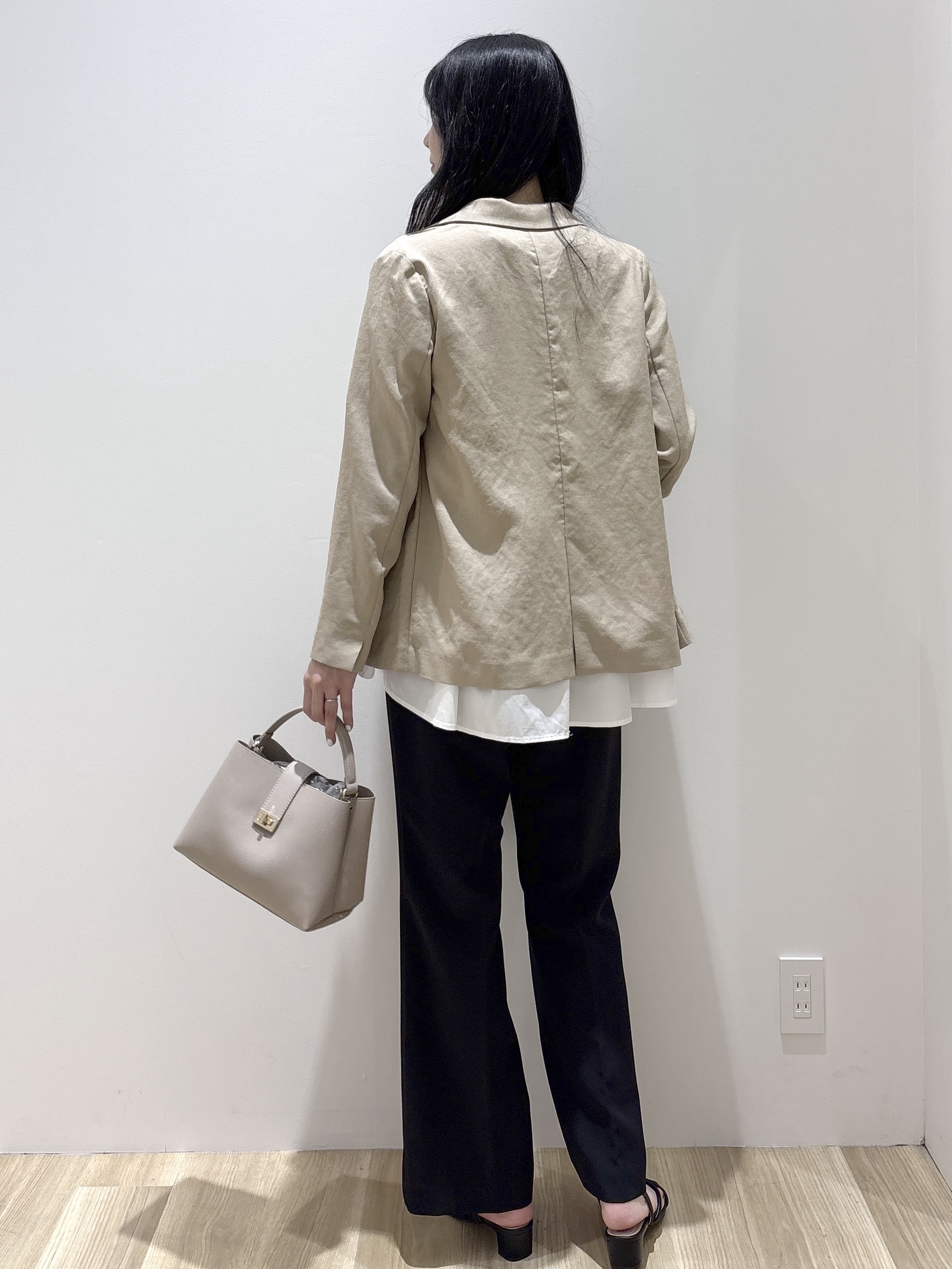sachikoさんの「OPAQUE.CLIP｜【UV／接触冷感】ダブルブレストジャケット《防シワ加工／洗える》」を使ったコーディネート