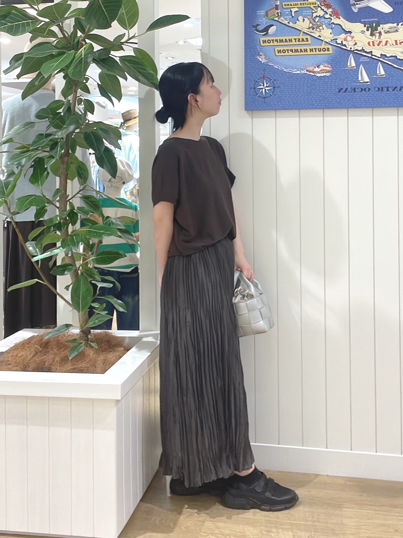 AYAさんの「Dessin｜【洗える】後ろボタンフレンチスリーブニット」を使ったコーディネート