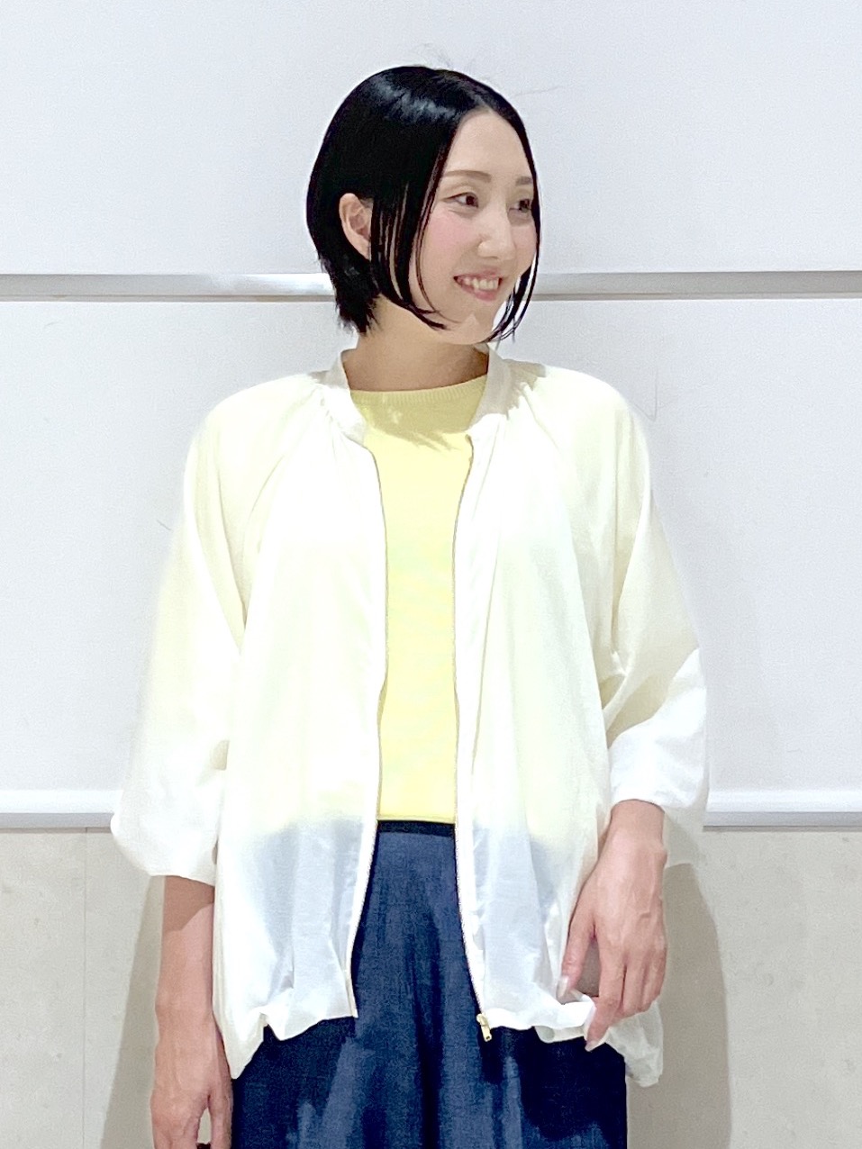 eriko さんの「Dessin｜【洗える】ワイドリブ使いコンパクトニット」を使ったコーディネート
