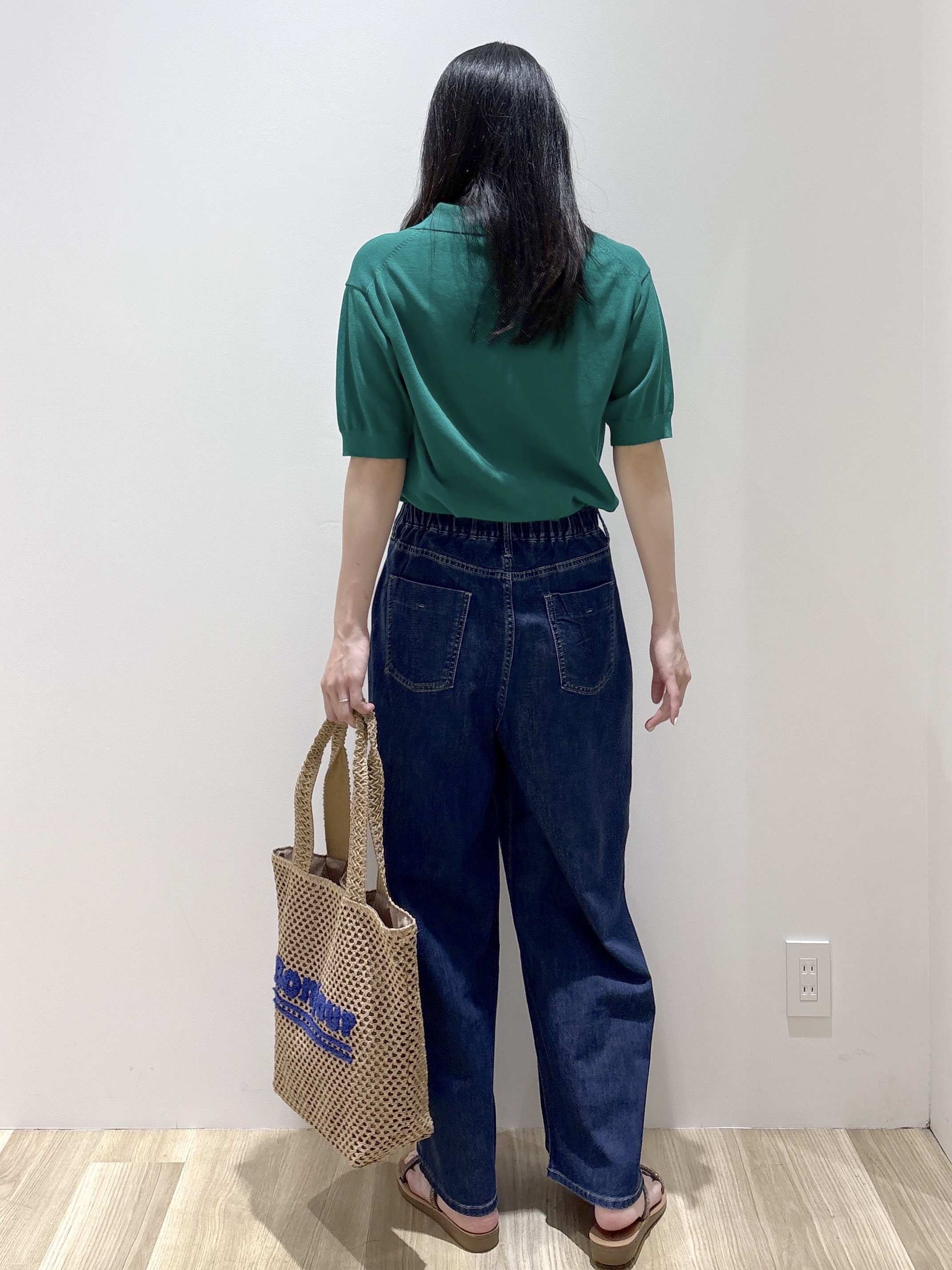 sachikoさんの「OPAQUE.CLIP｜ビッグポロ衿ニット【洗濯機OK】」を使ったコーディネート