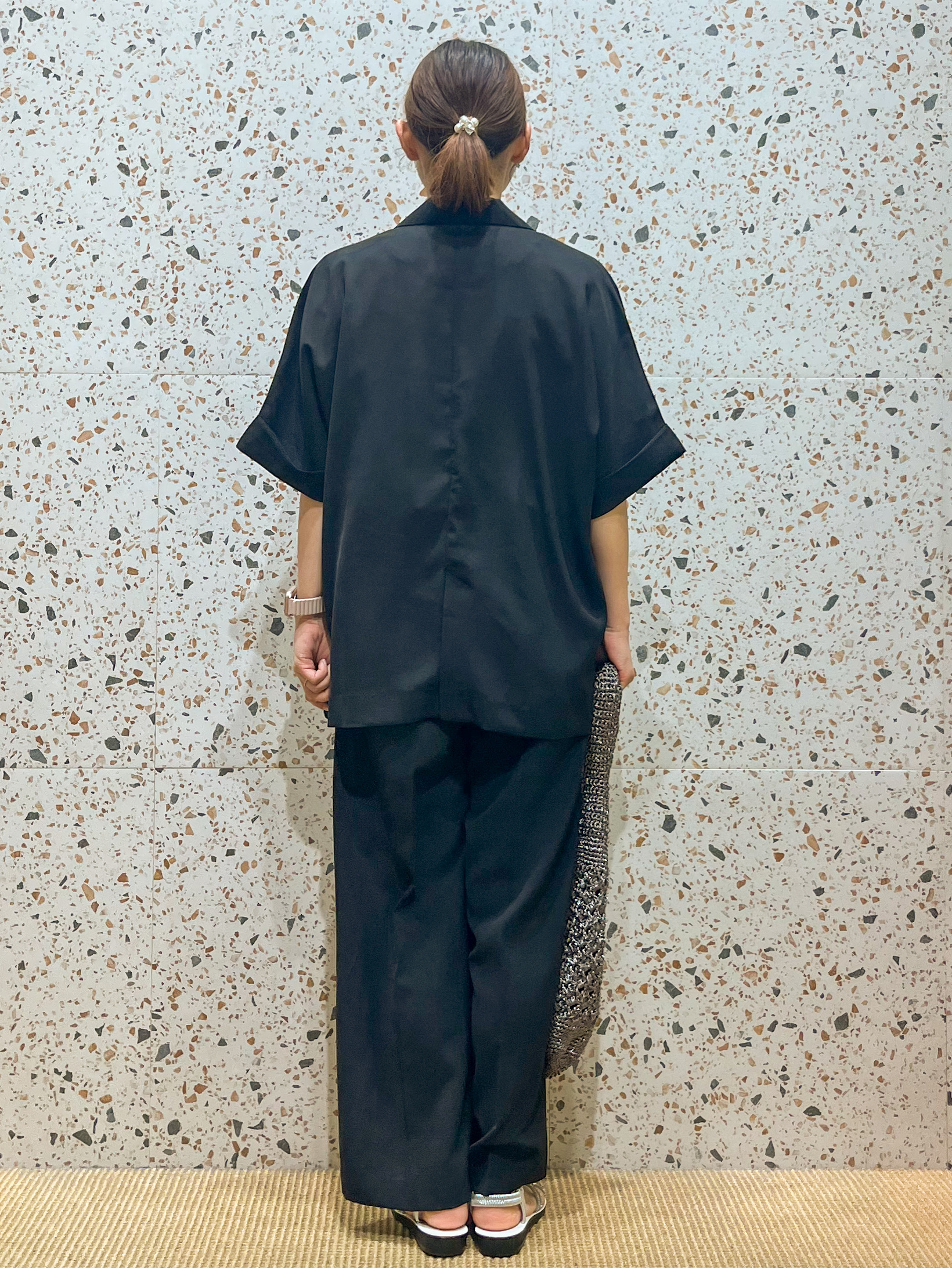 さくらさんの「OPAQUE.CLIP｜【接触冷感／吸水速乾／防シワ】リネンライクテーラードジャケット《洗濯機OK》」を使ったコーディネート
