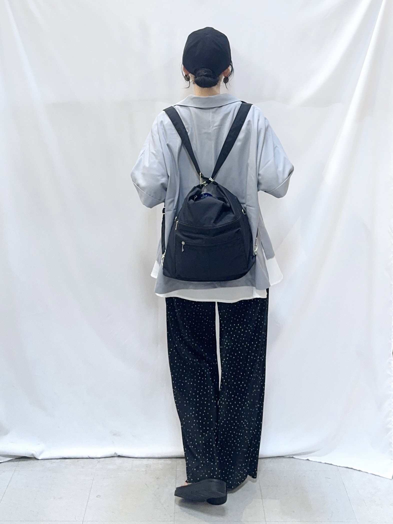 𝐇𝐢𝐫𝐨𝐦𝐢さんの「SHOO･LA･RUE｜【セットアップ可/洗濯後しわになりにくい/S-LL】半袖とろみテーラードジャケット」を使ったコーディネート