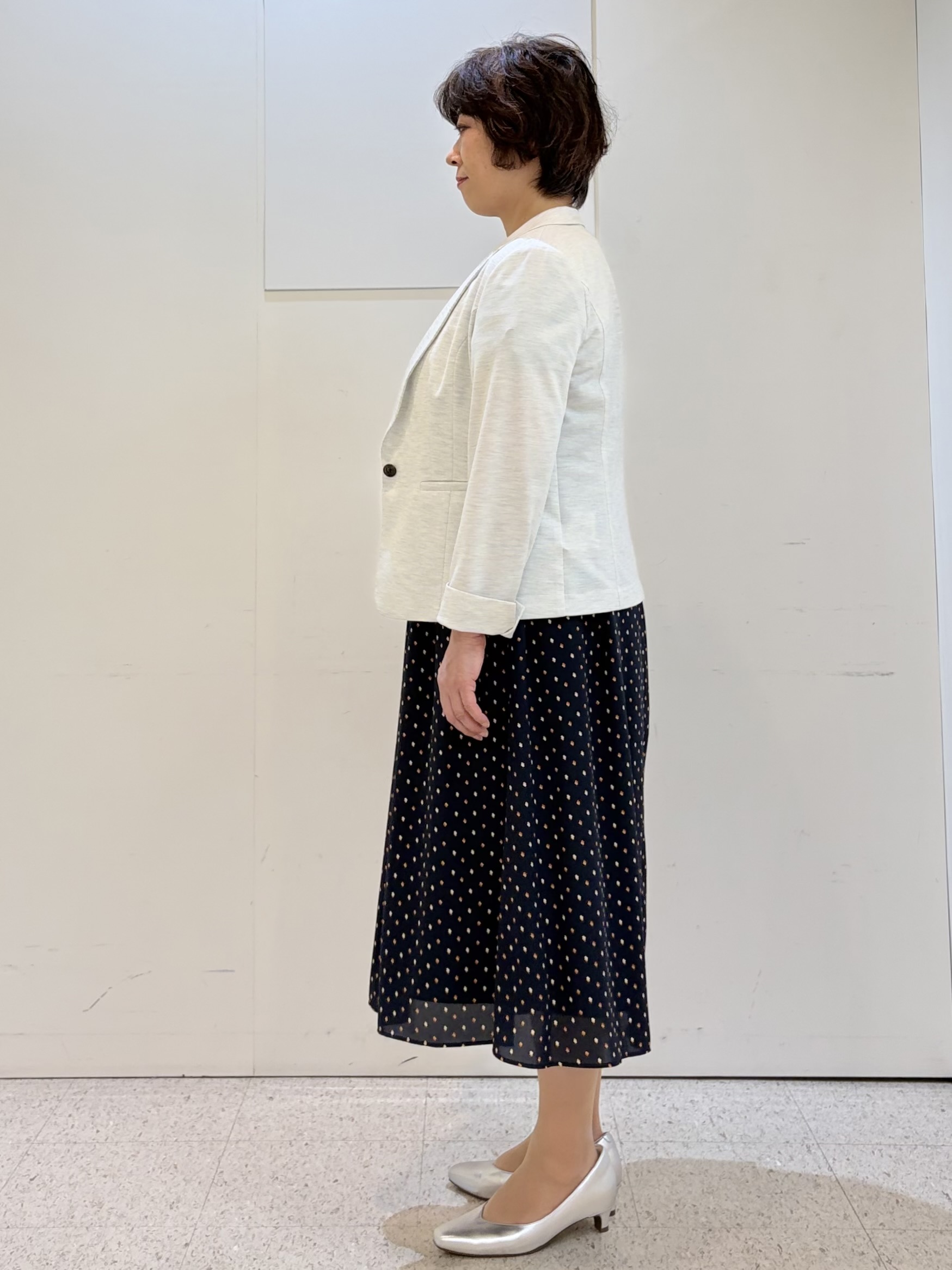 ヤスコさんの「Reflect｜【SS-4Lサイズ／UVカット／接触冷感】匠ジャケット／ベーシックテーラード」を使ったコーディネート