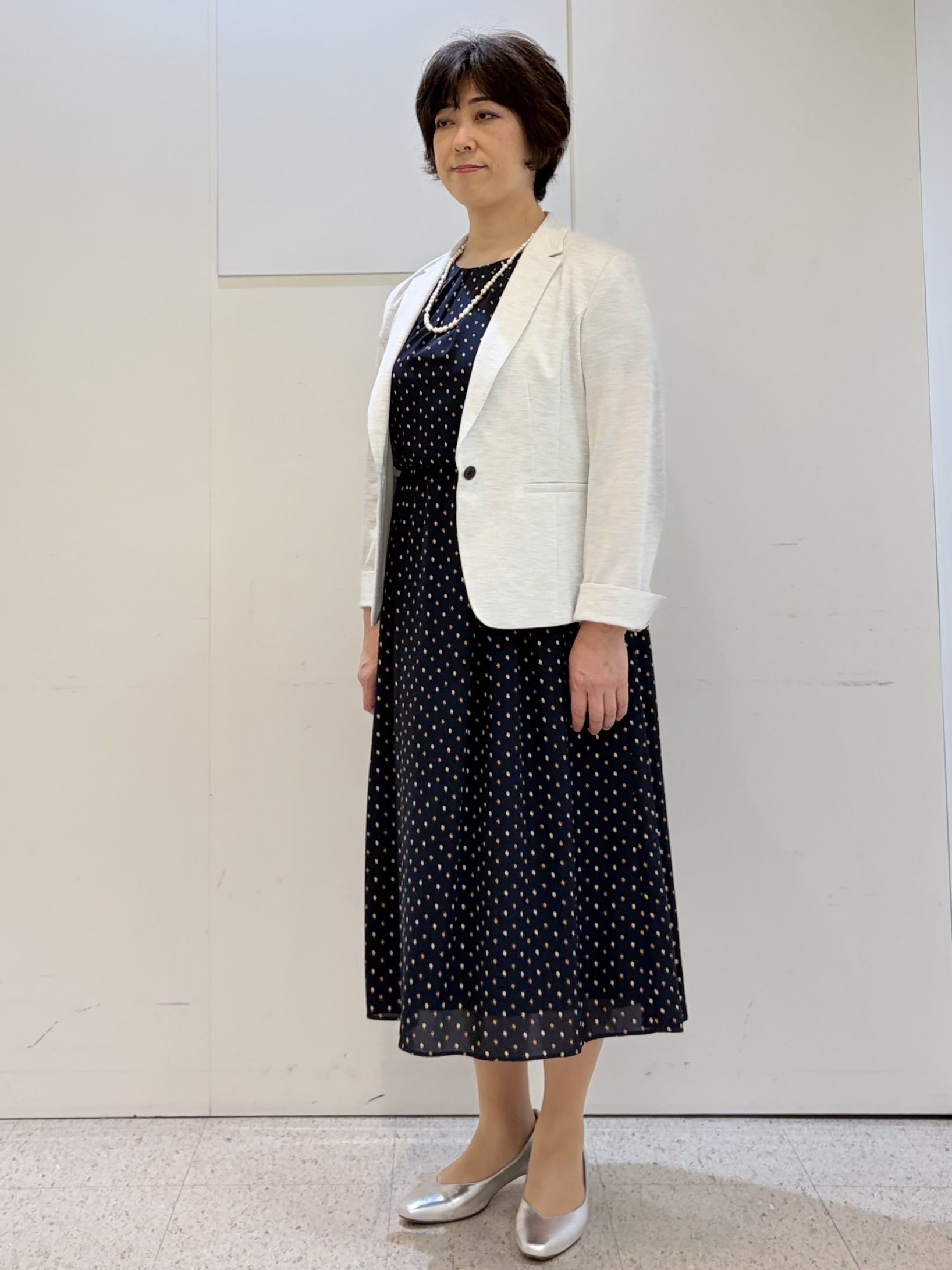 ヤスコさんの「Reflect｜【SS-4Lサイズ／UVカット／接触冷感】匠ジャケット／ベーシックテーラード」を使ったコーディネート