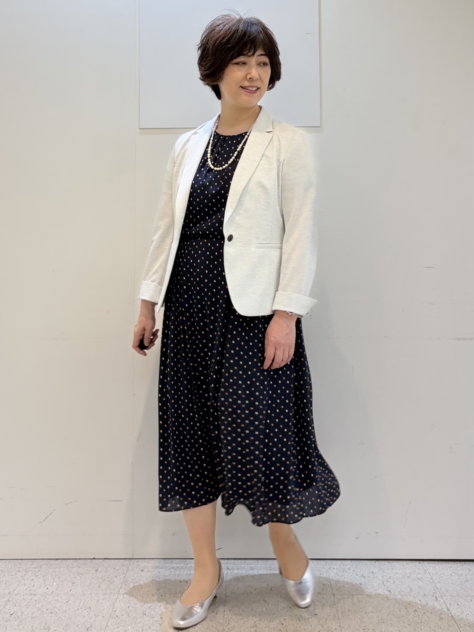 ヤスコさんの「Reflect｜【SS-4Lサイズ／UVカット／接触冷感】匠ジャケット／ベーシックテーラード」を使ったコーディネート