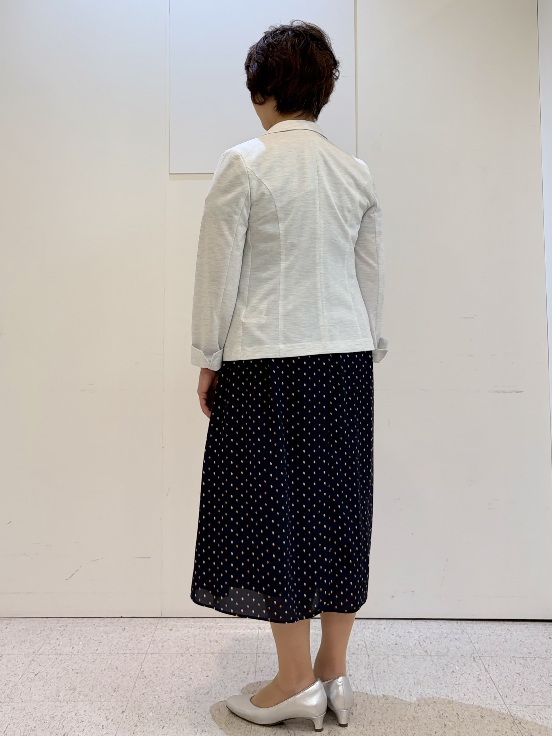 ヤスコさんの「Reflect｜【SS-4Lサイズ／UVカット／接触冷感】匠ジャケット／ベーシックテーラード」を使ったコーディネート