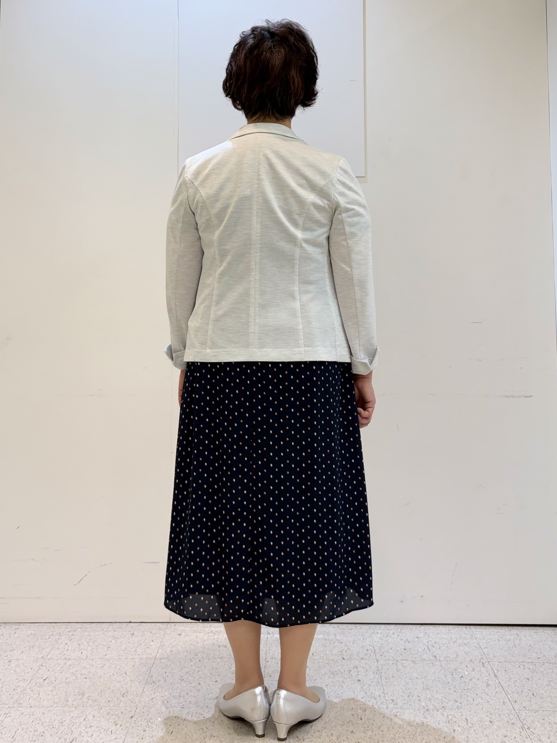 ヤスコさんの「Reflect｜【SS-4Lサイズ／UVカット／接触冷感】匠ジャケット／ベーシックテーラード」を使ったコーディネート