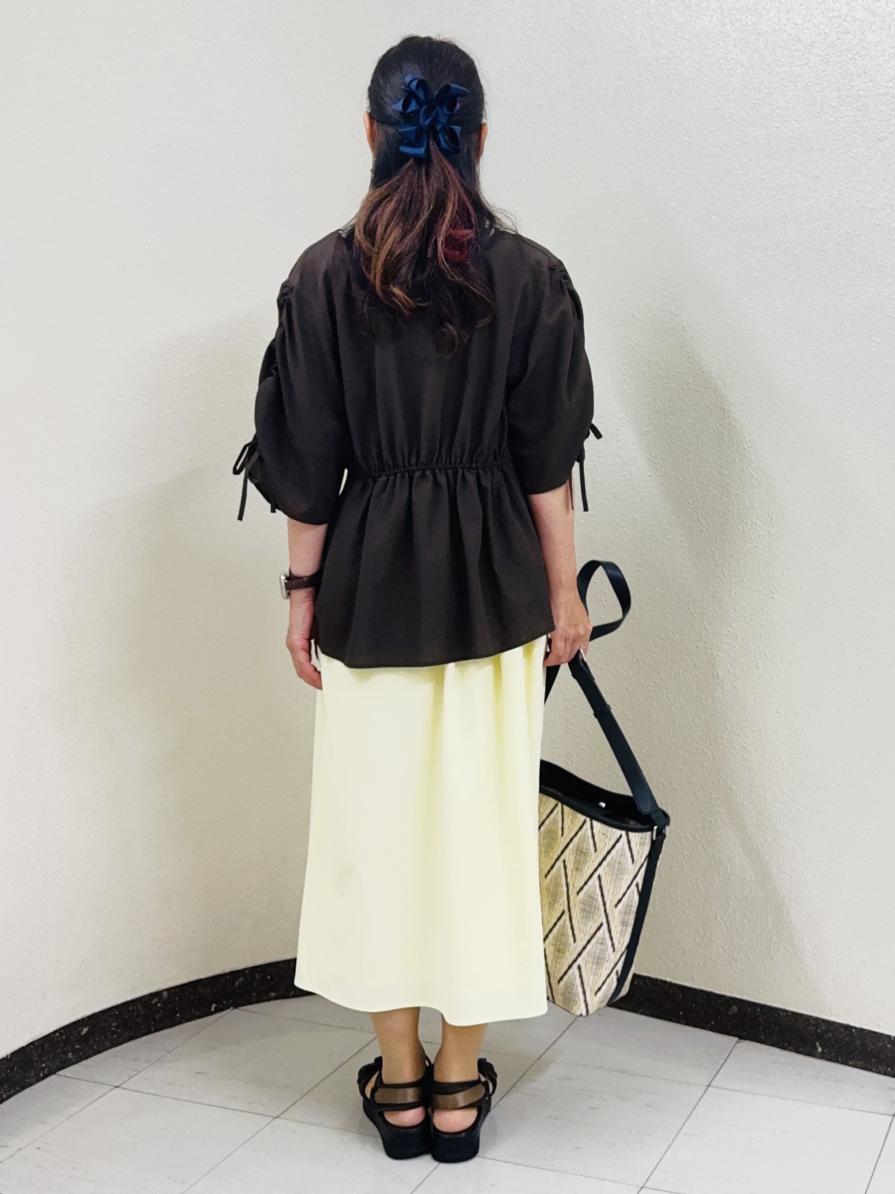 ⭐︎Eimi⭐︎さんの「Reflect｜【マシンウォッシャブル】ウエストギャザーブラウス」を使ったコーディネート