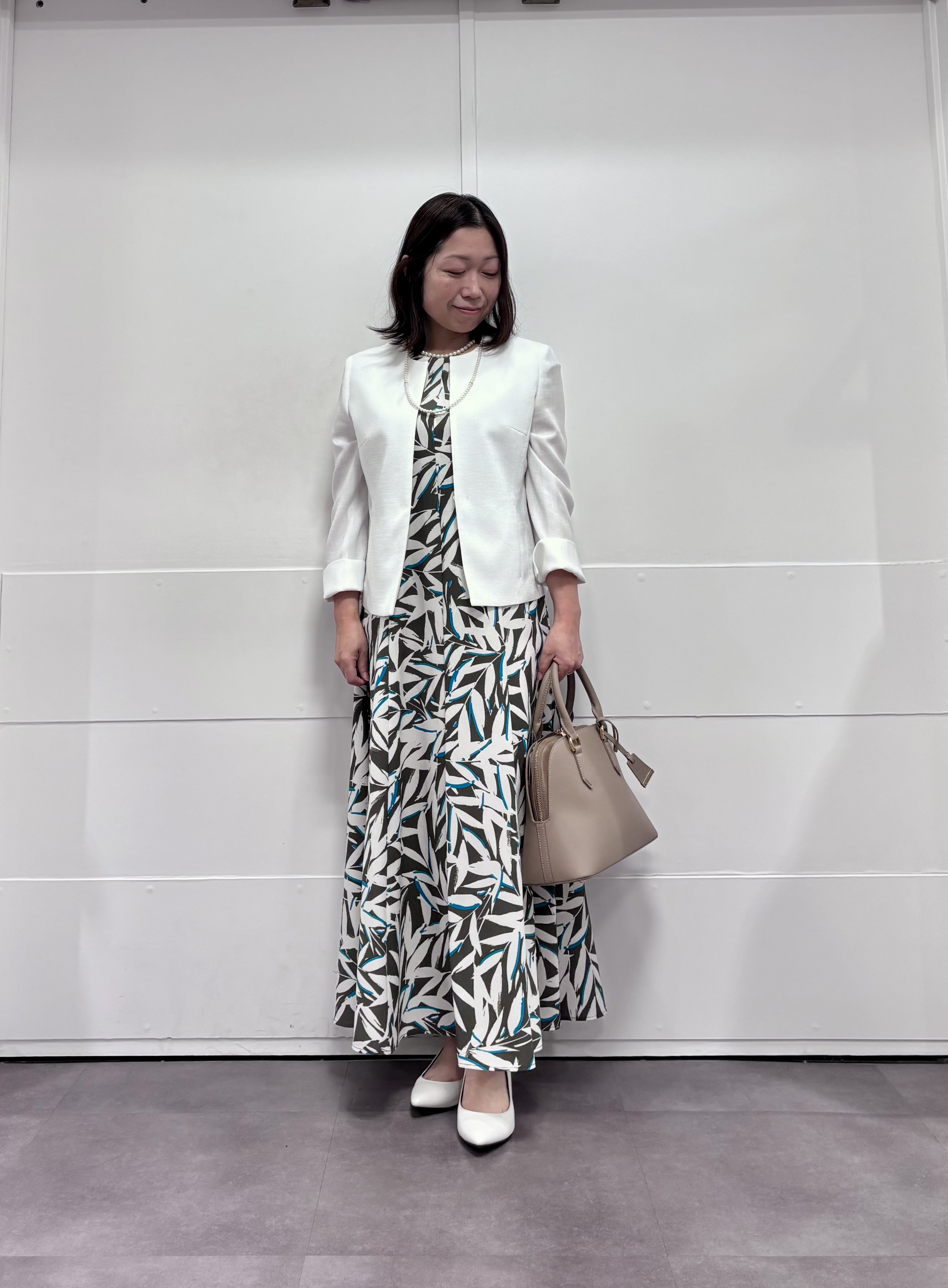 TOKOさんの「UNTITLED｜【リラクシー/着映え】ボタニカルリーフワンピース」を使ったコーディネート