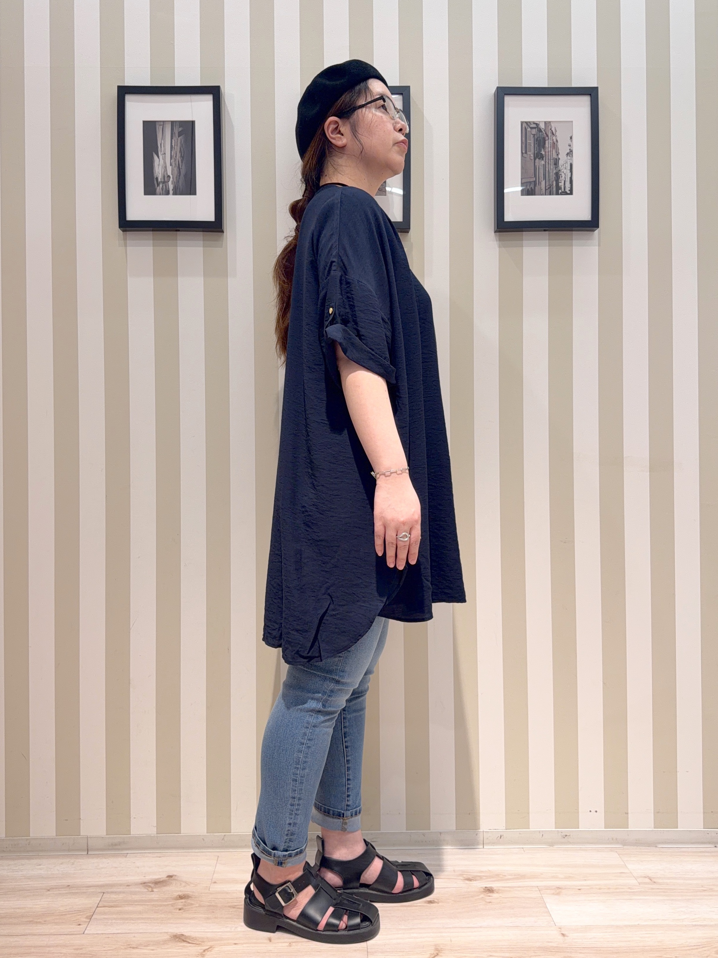 MIYUKIさんの「SHOO･LA･RUE｜【前後2WAY/洗濯機可/S-LL】レースデザインタンクトップ」を使ったコーディネート