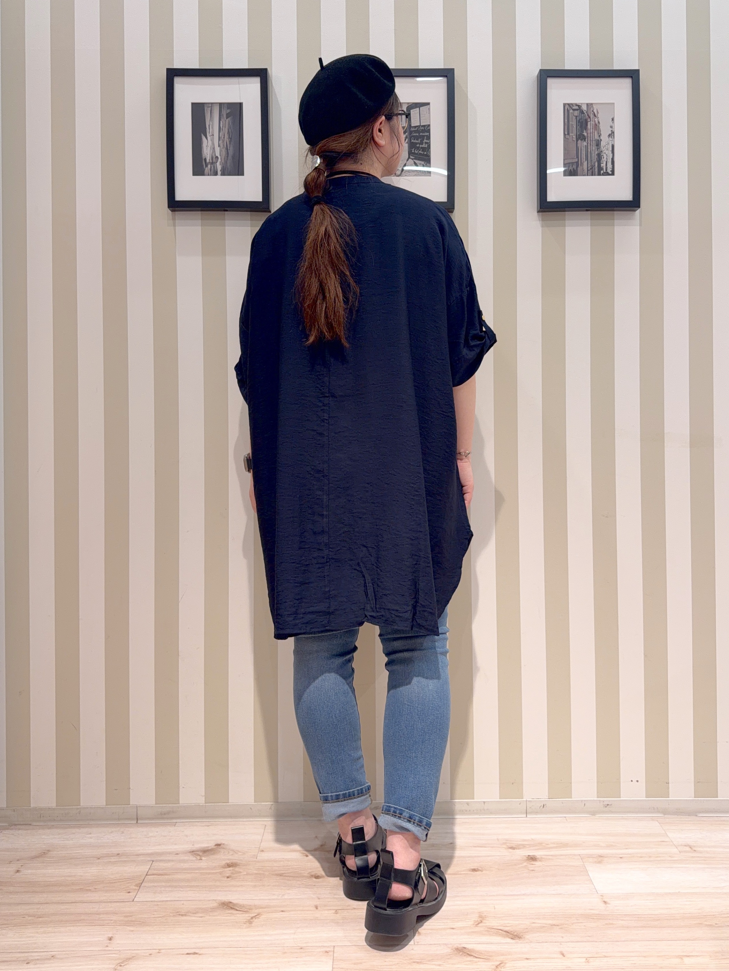 MIYUKIさんの「SHOO･LA･RUE｜【前後2WAY/洗濯機可/S-LL】レースデザインタンクトップ」を使ったコーディネート
