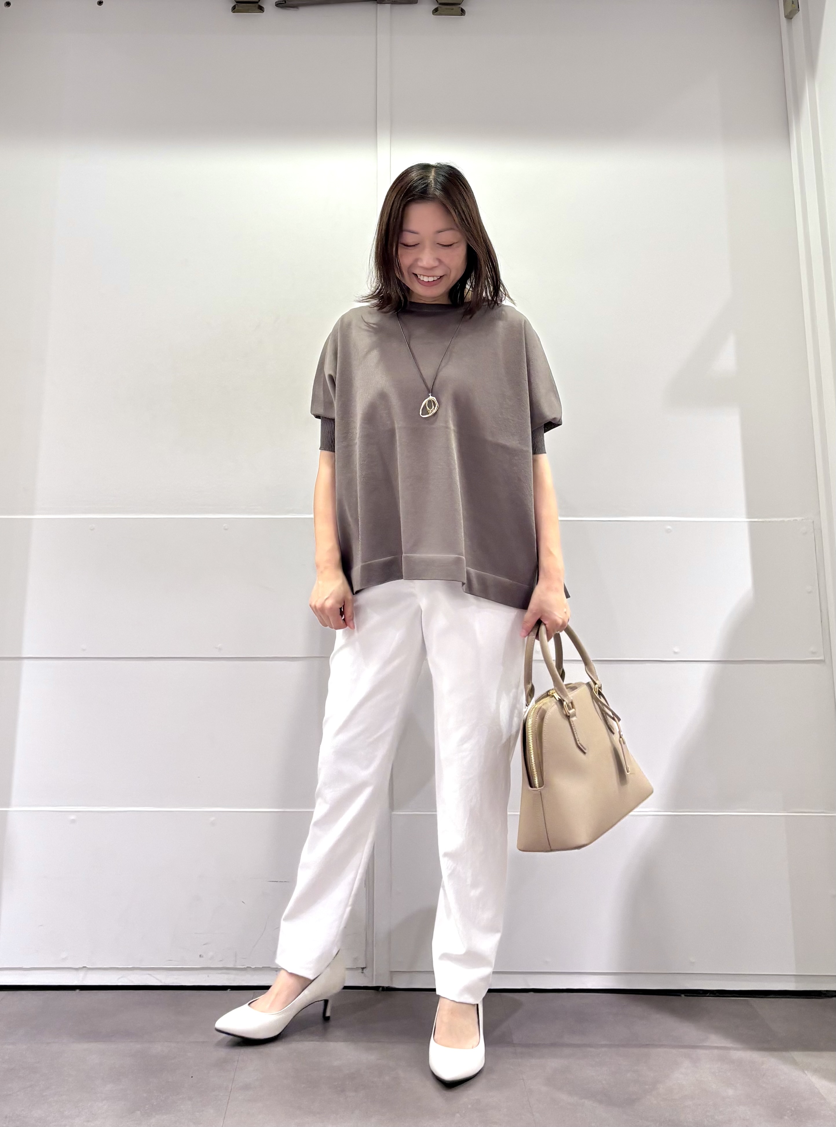 TOKOさんの「UNTITLED｜【アンサンブル可/洗える】シアーレーヨンニット」を使ったコーディネート