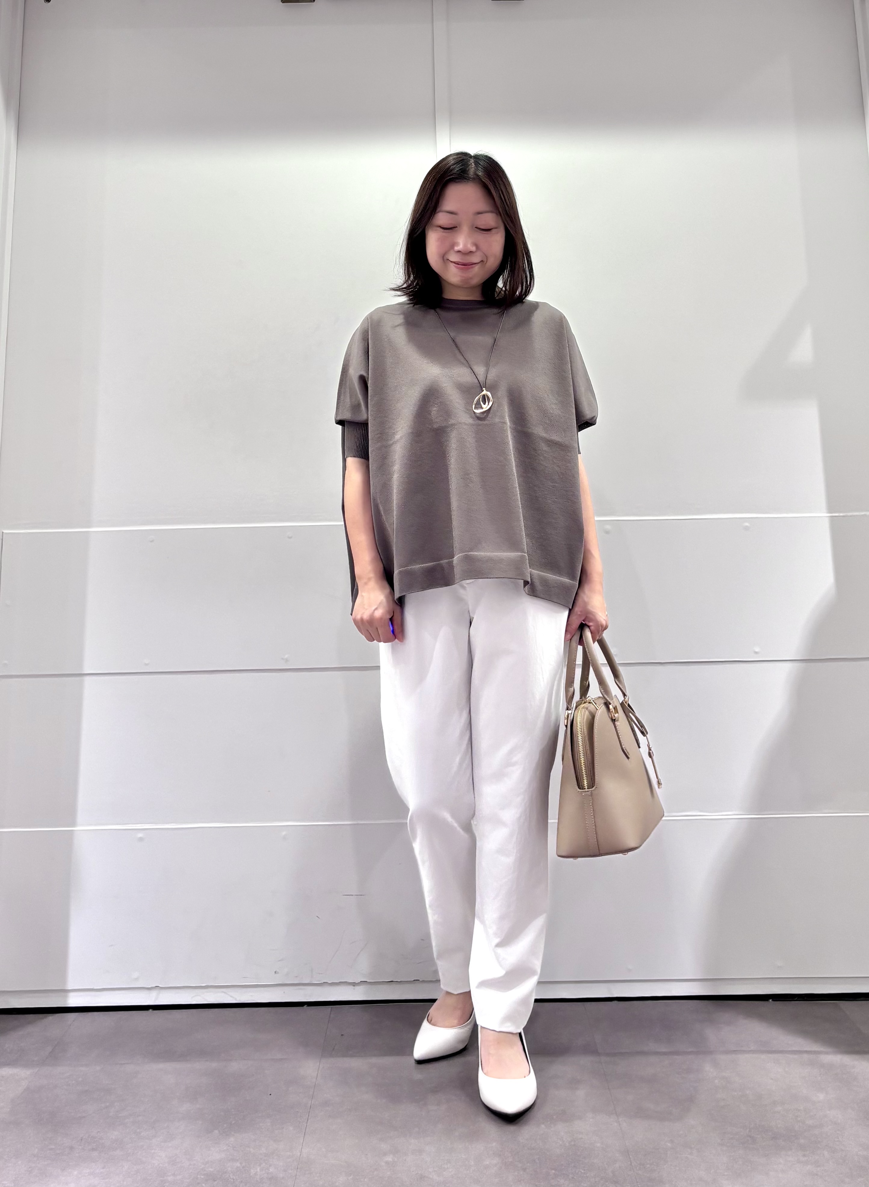 TOKOさんの「UNTITLED｜【アンサンブル可/洗える】シアーレーヨンニット」を使ったコーディネート