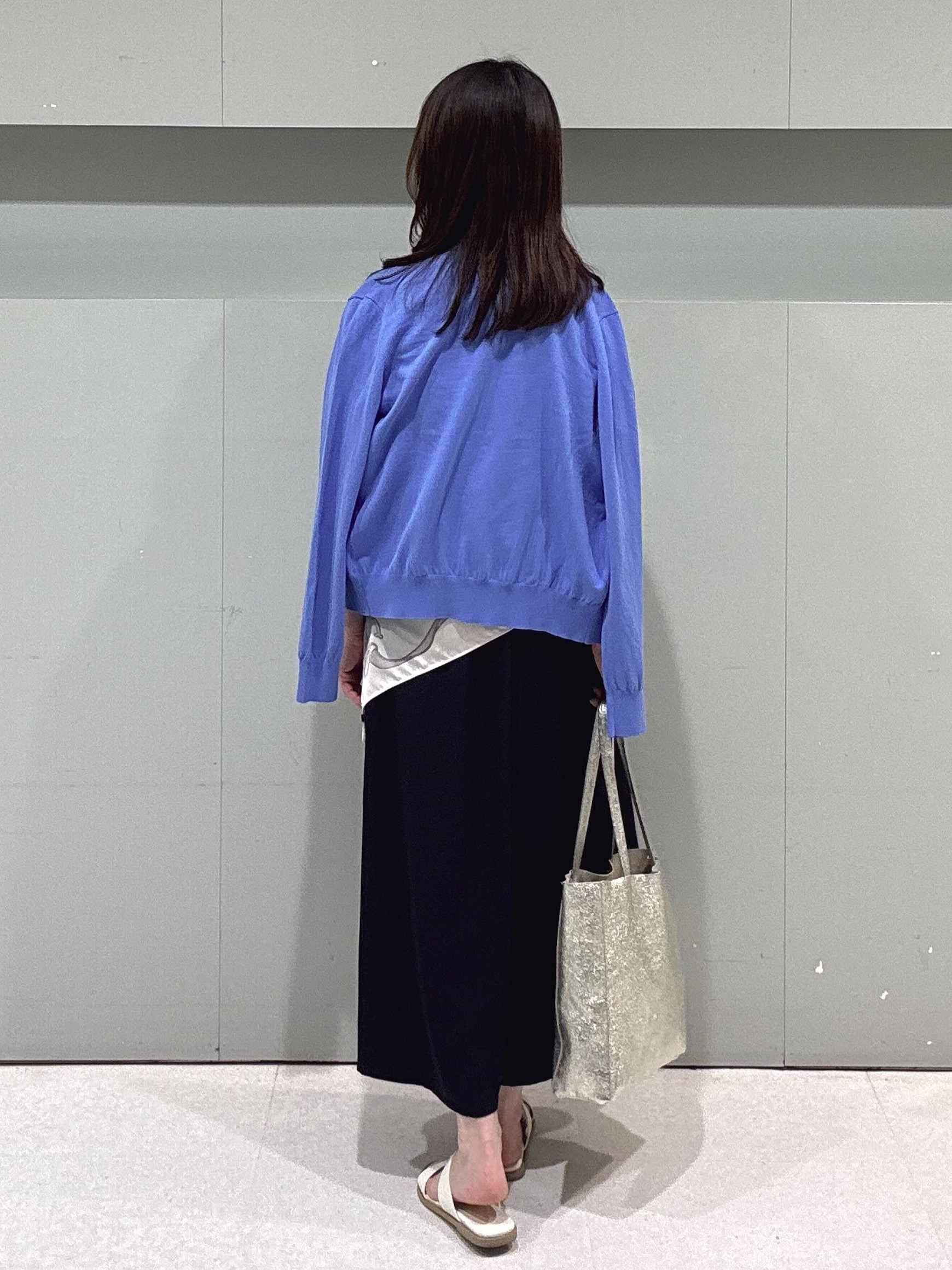 makiさんの「UNTITLED｜◆【9色展開/アンサンブル可】コットンクルーネックカーディガン」を使ったコーディネート