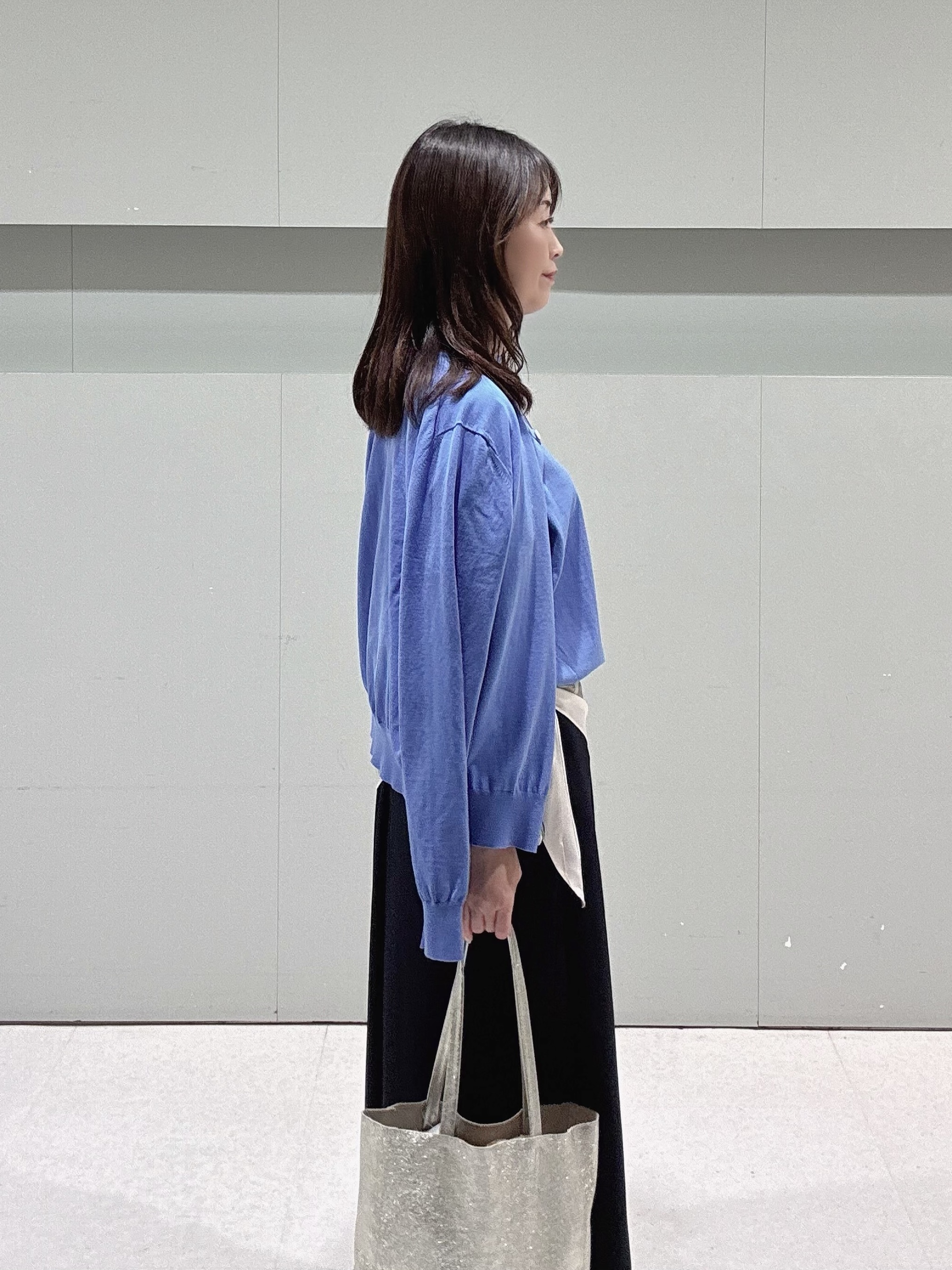 makiさんの「UNTITLED｜◆【9色展開/アンサンブル可】コットンクルーネックカーディガン」を使ったコーディネート