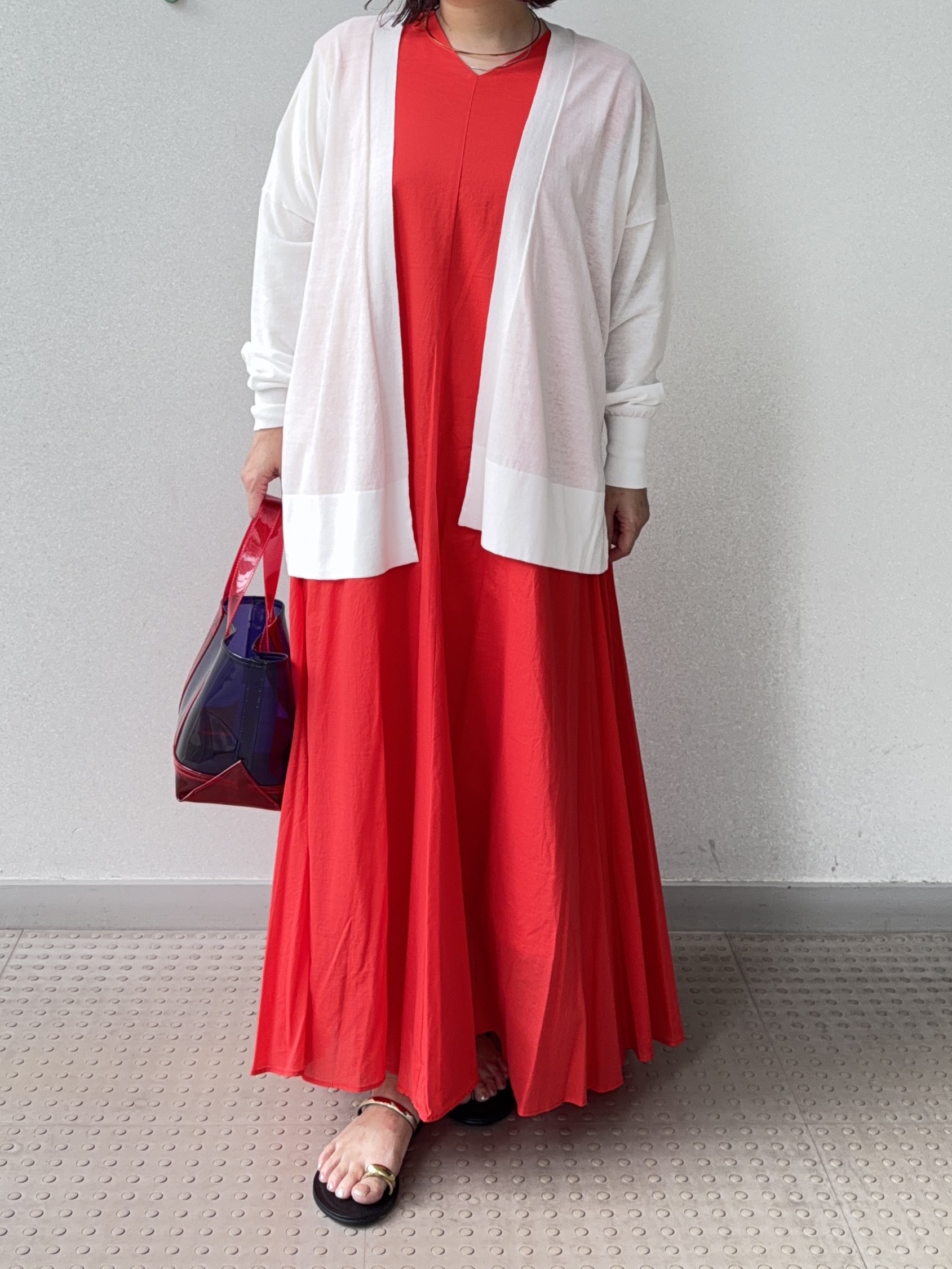 Asamiさんの「DRESSTERIOR｜【きれいめ/ウォッシャブル】コットンローンフレンチスリーブワンピ」を使ったコーディネート