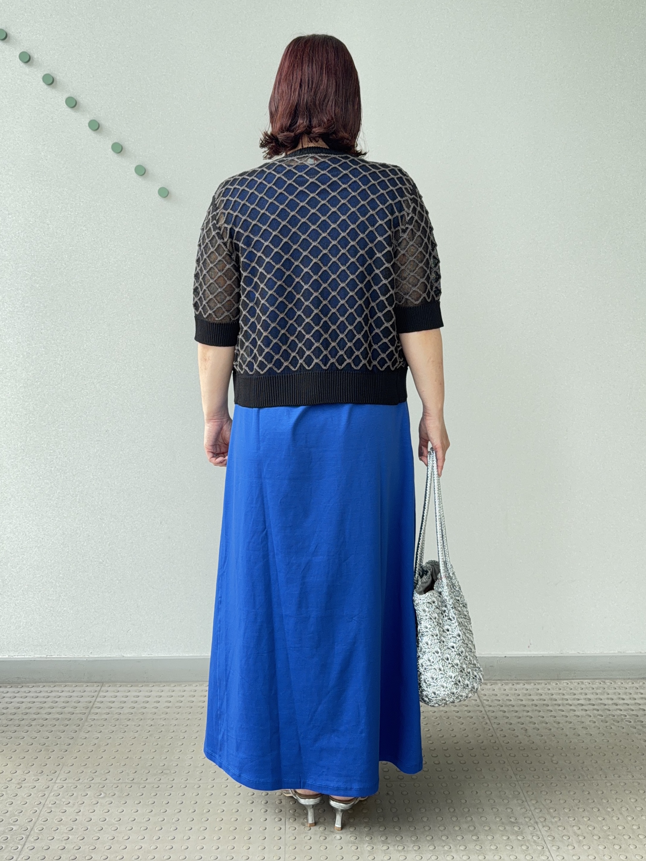 Asamiさんの「DRESSTERIOR｜【接触冷感／抗菌防臭／消臭/ウォッシャブル】アイスクリアコットン フレンチスリーブワンピース」を使ったコーディネート