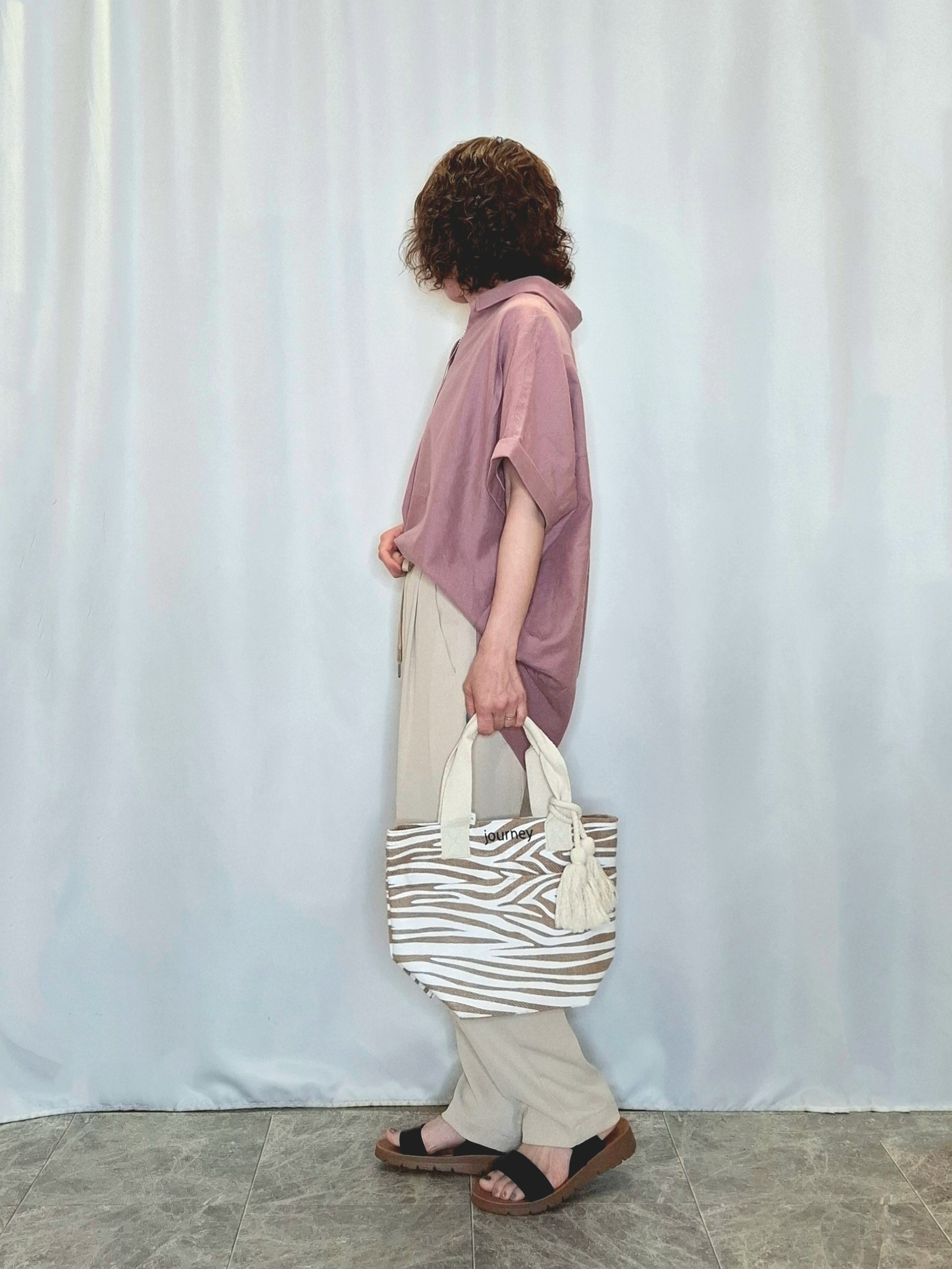 ぬーさんの「SHOO･LA･RUE｜【UV/吸水速乾/抗菌防臭】インせず着られる フレンチリネンスキッパーシャツ」を使ったコーディネート