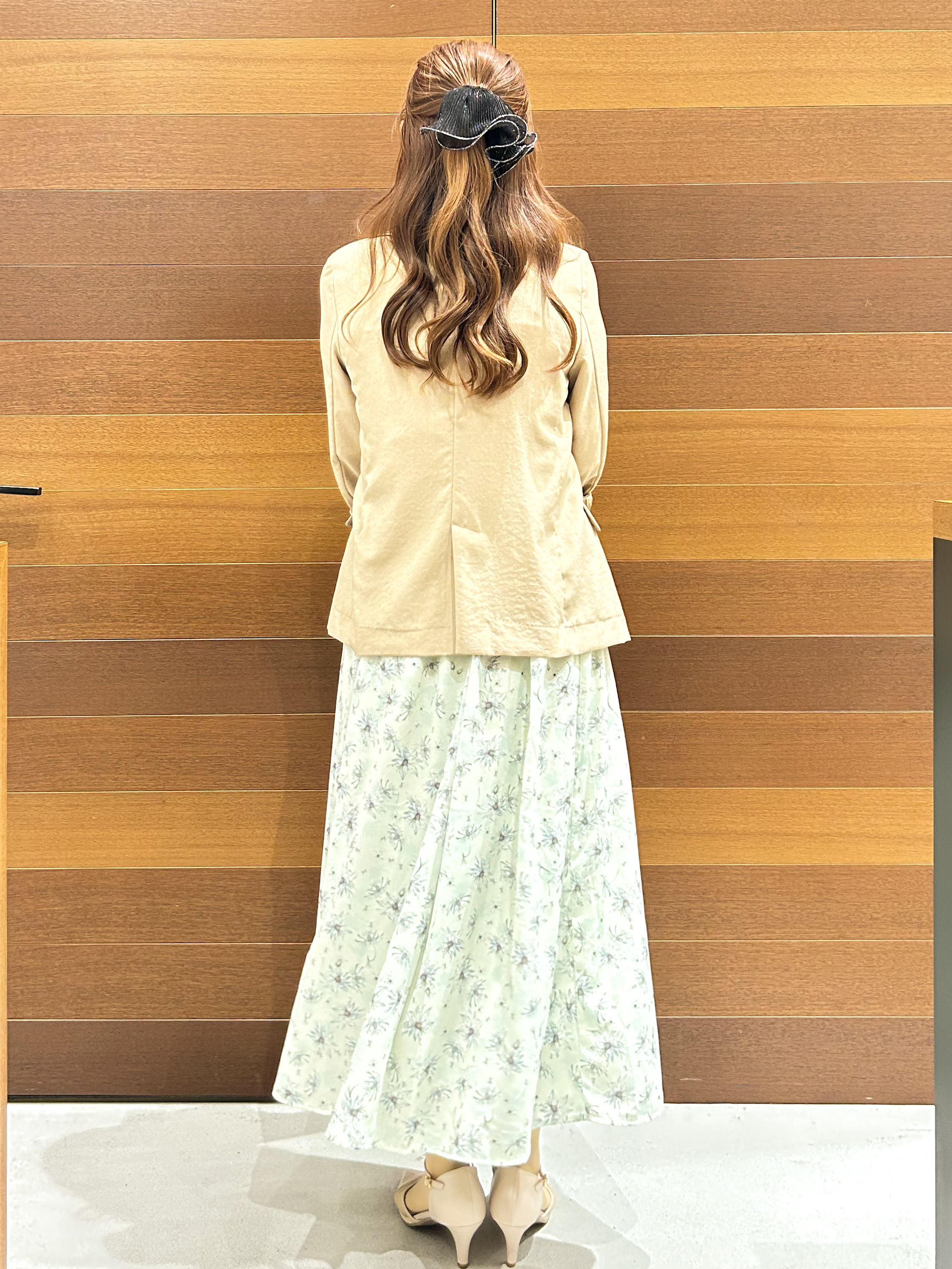yumiさんの「OPAQUE.CLIP｜《再入荷》ダブルブレストテーラードジャケット【接触冷感／吸水速乾／イージーアイロン／防シワ／洗濯機O」を使ったコーディネート