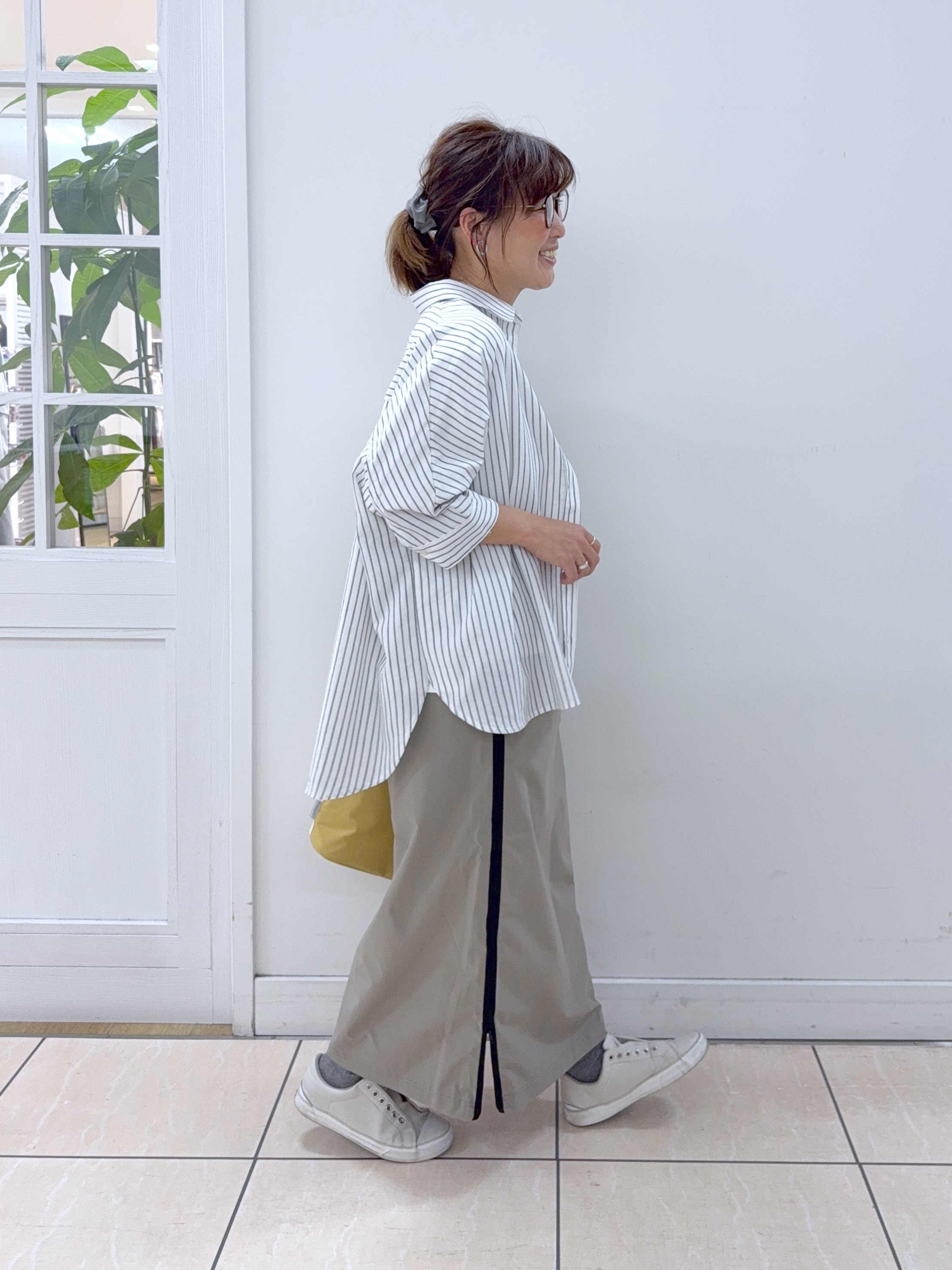 Osawaさんの「Dessin｜【セットアップ可/洗える】リネンブレンドドルマンシャツ」を使ったコーディネート