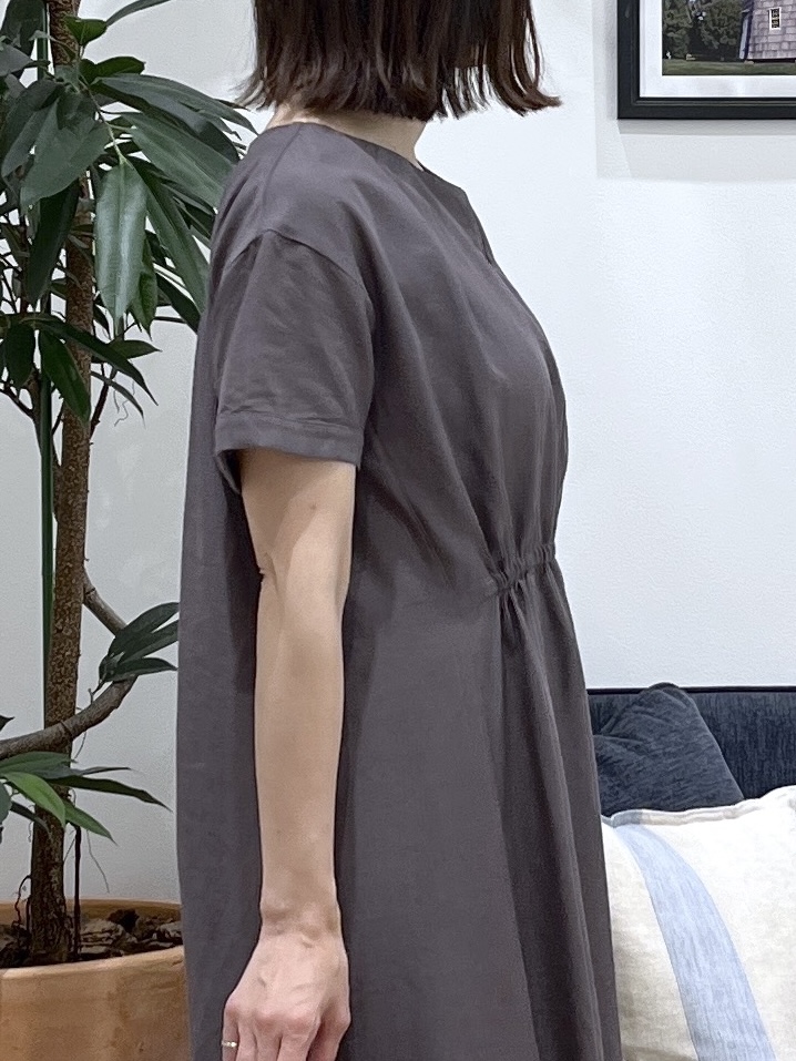 canaさんの「Dessin｜【洗える】ウエストギャザーリネン混ワンピース」を使ったコーディネート