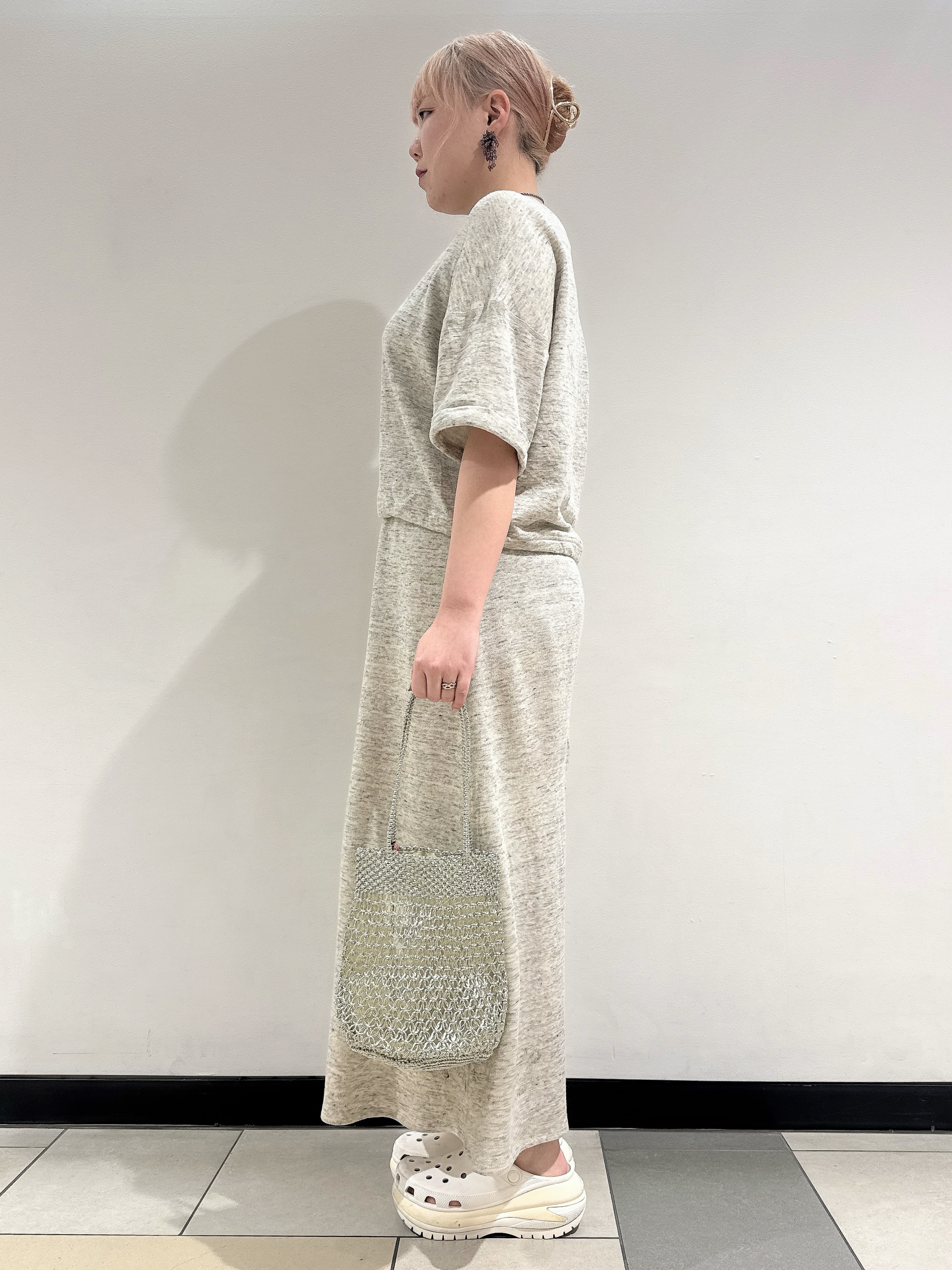 なかもとあきさんの「DRESSTERIOR｜【ウォッシャブル/セットアップ可】ウォッシャブルリネンウラケスカート」を使ったコーディネート