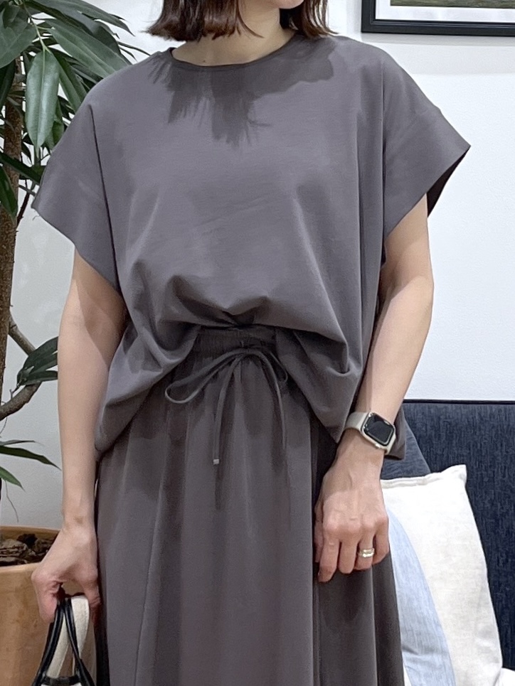 canaさんの「Dessin｜【2点セット/汗シミ防止】ミニ裏毛セットアップ」を使ったコーディネート