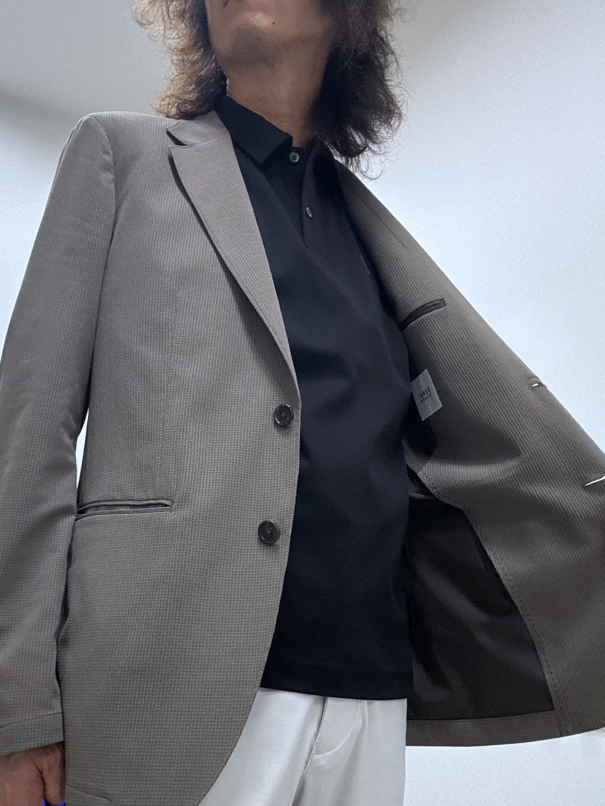 おーのさんの「TAKEO KIKUCHI｜【Begin5月号掲載/通気性】トリコットサッカー ジャケット」を使ったコーディネート