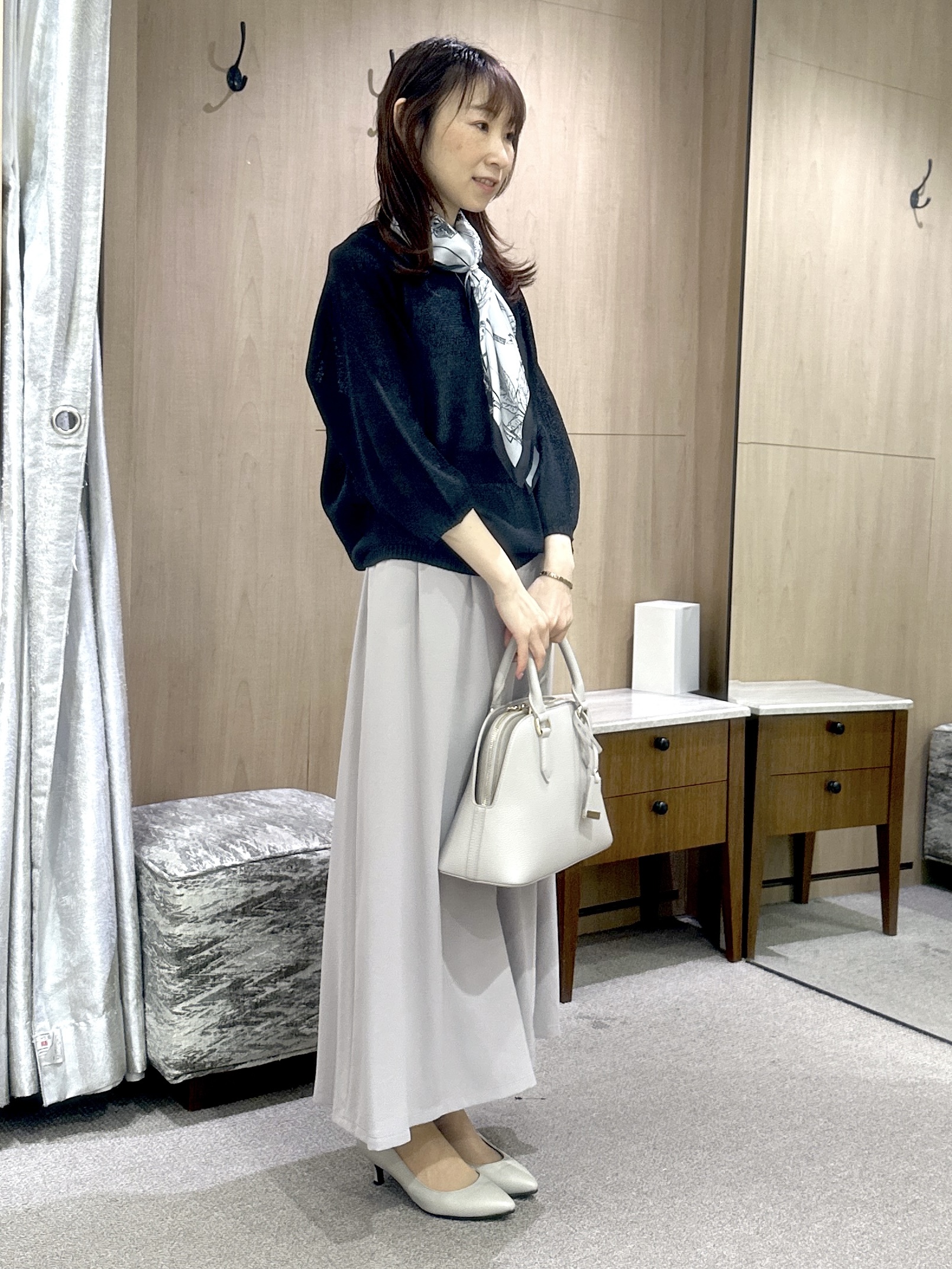 Miwaさんの「UNTITLED｜【洗える/ゆったり】クルーネックドライニット」を使ったコーディネート