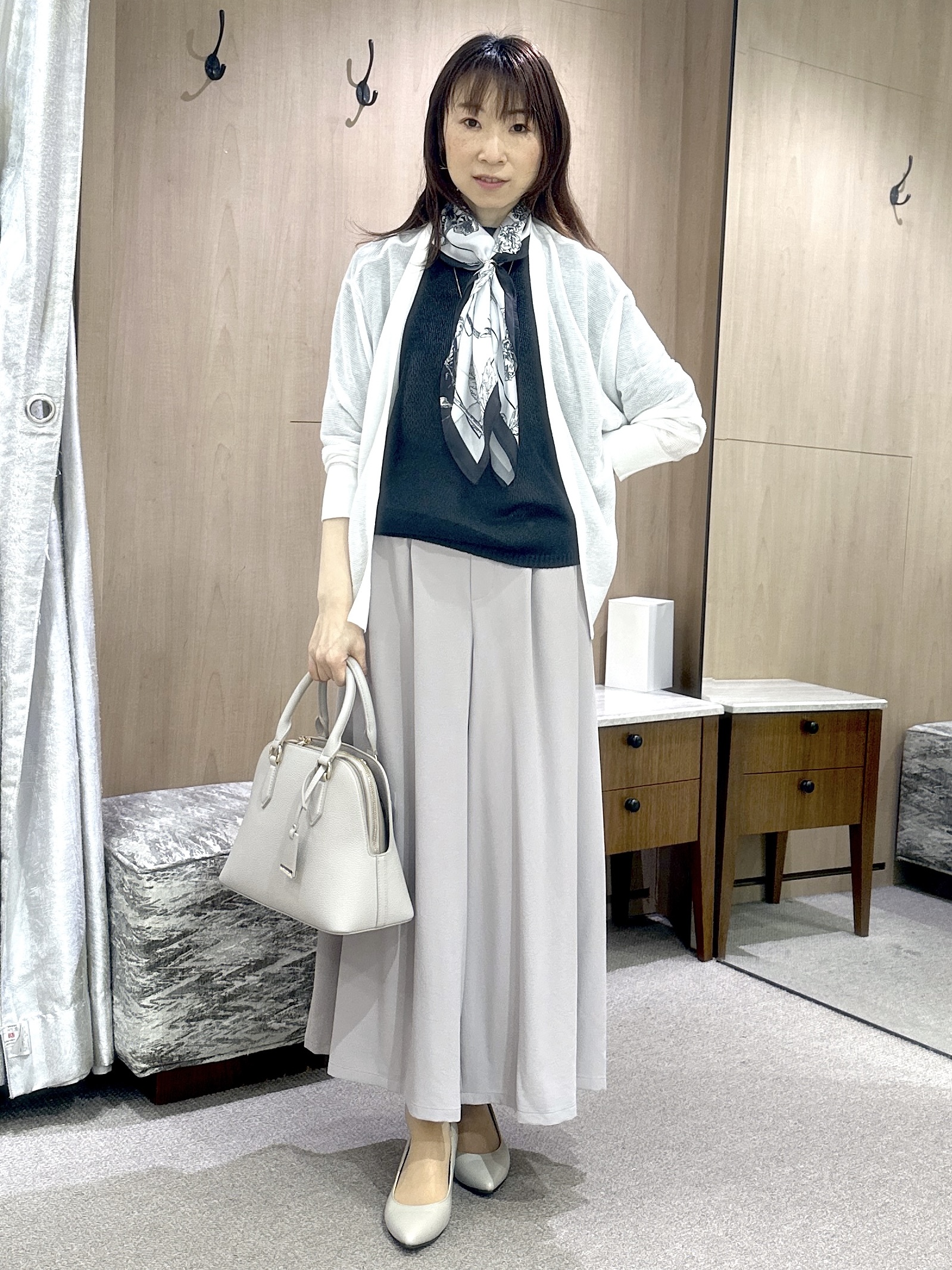 Miwaさんの「UNTITLED｜【洗える/ゆったり】クルーネックドライニット」を使ったコーディネート