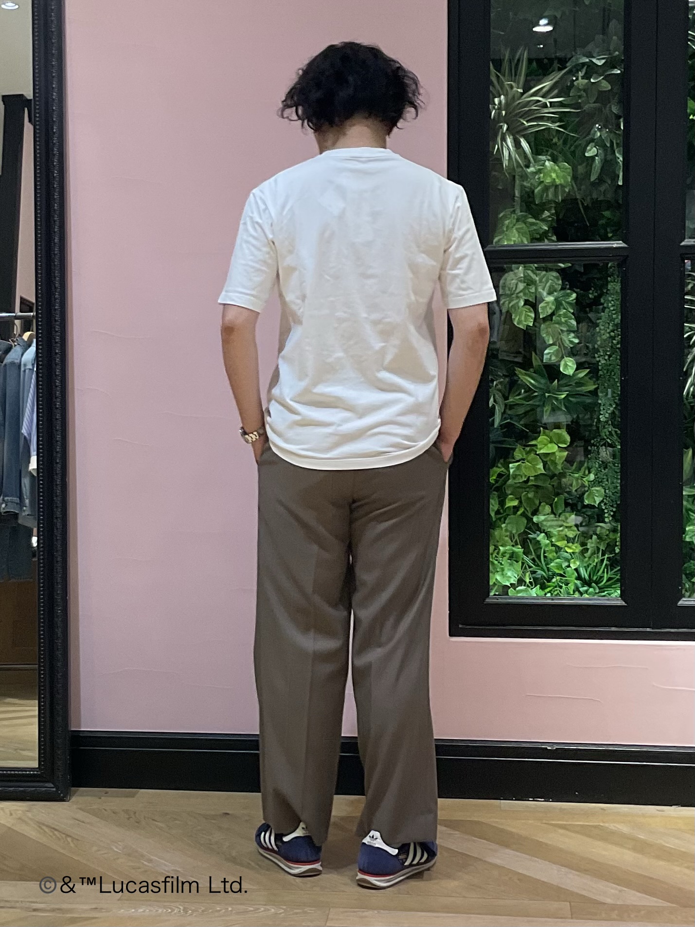 Nagaseさんの「DRESSTERIOR｜【再入荷/接触冷感】STAR WARS カプセルグローグTシャツ」を使ったコーディネート